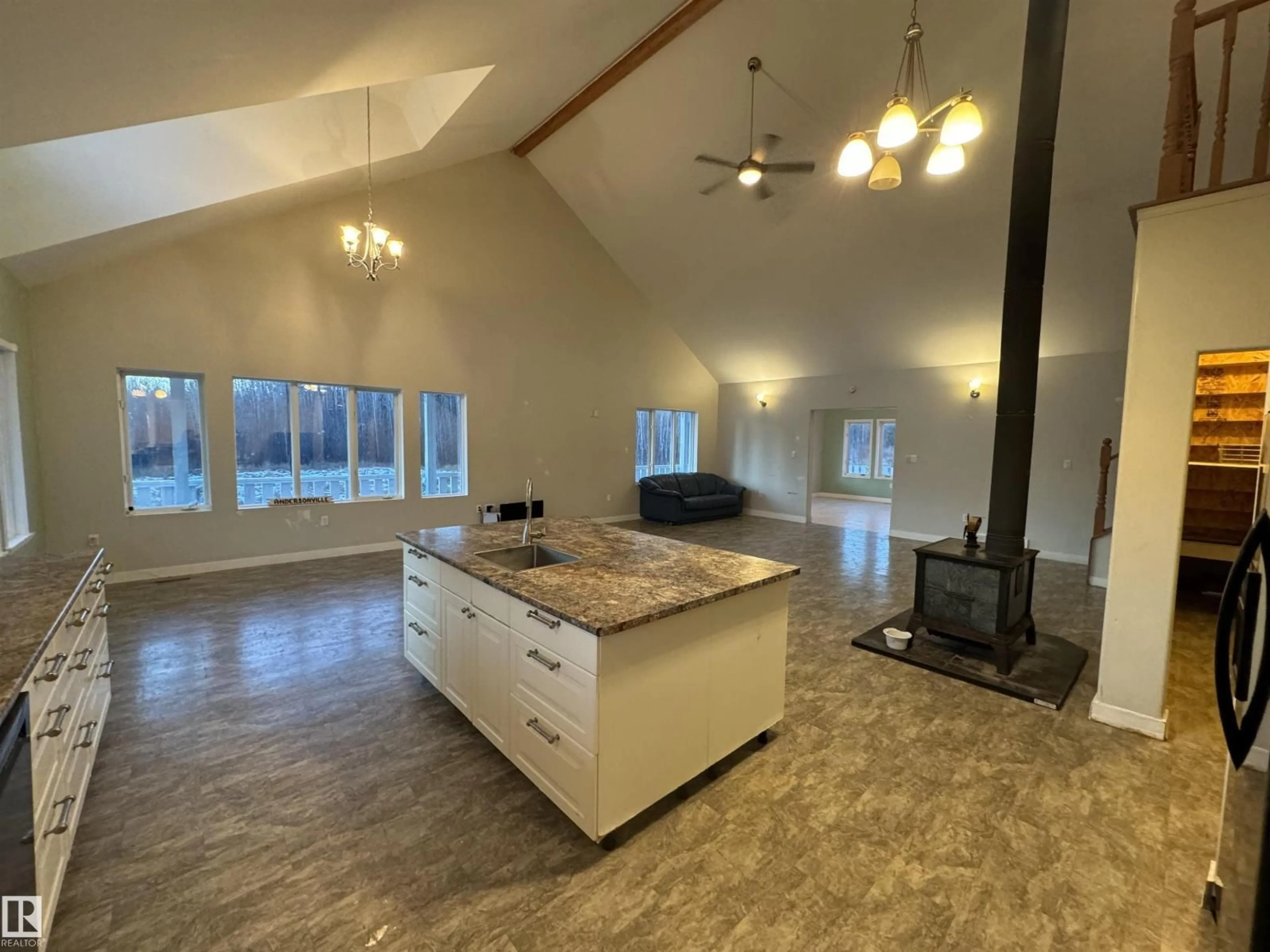 Open concept kitchen, unknown for 11215 HWY 55, Rural Lac La Biche County Alberta T0A1S0
