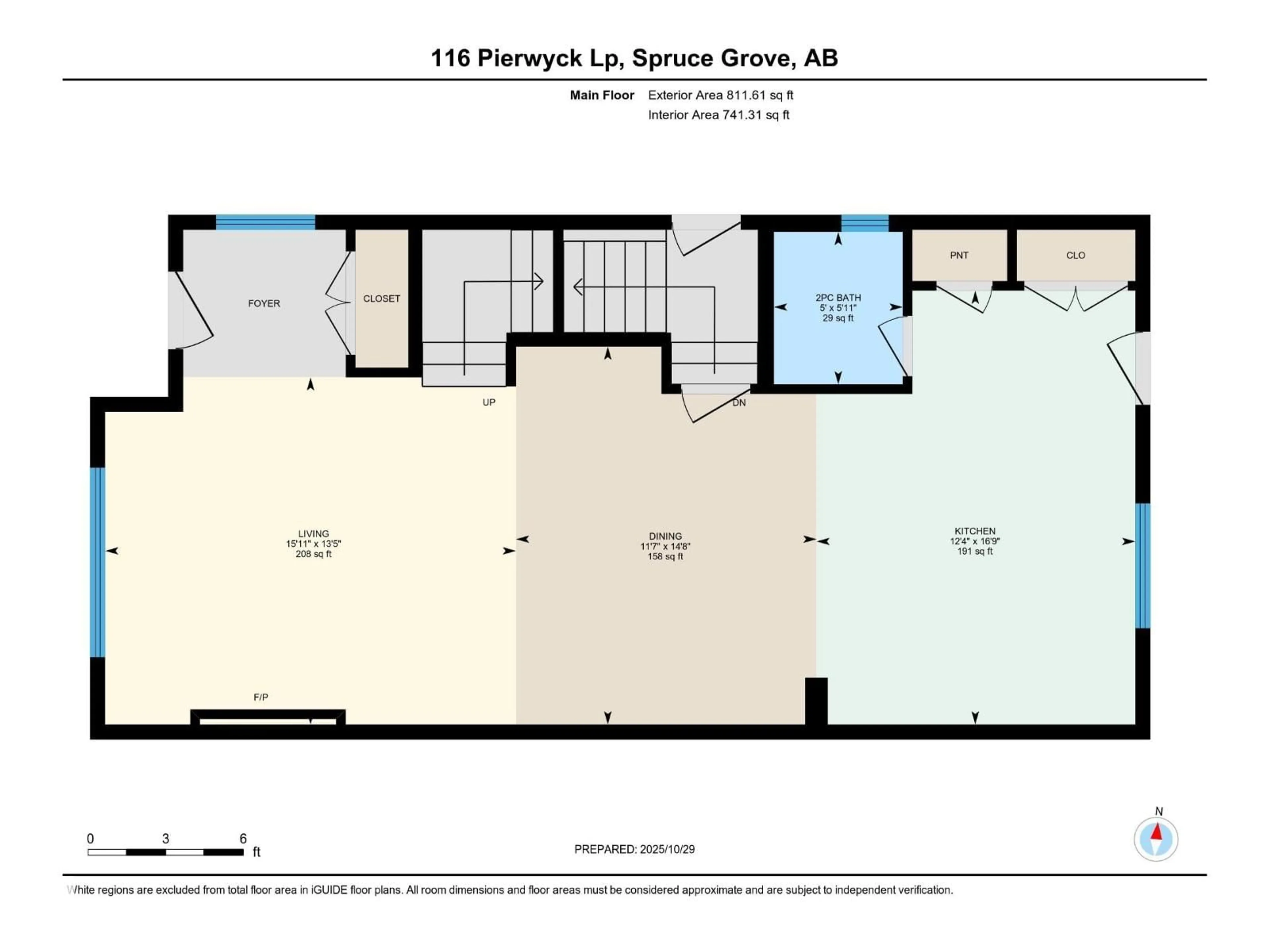 Floor plan for 116 PIERWYCK LO, Spruce Grove Alberta T7X4G2