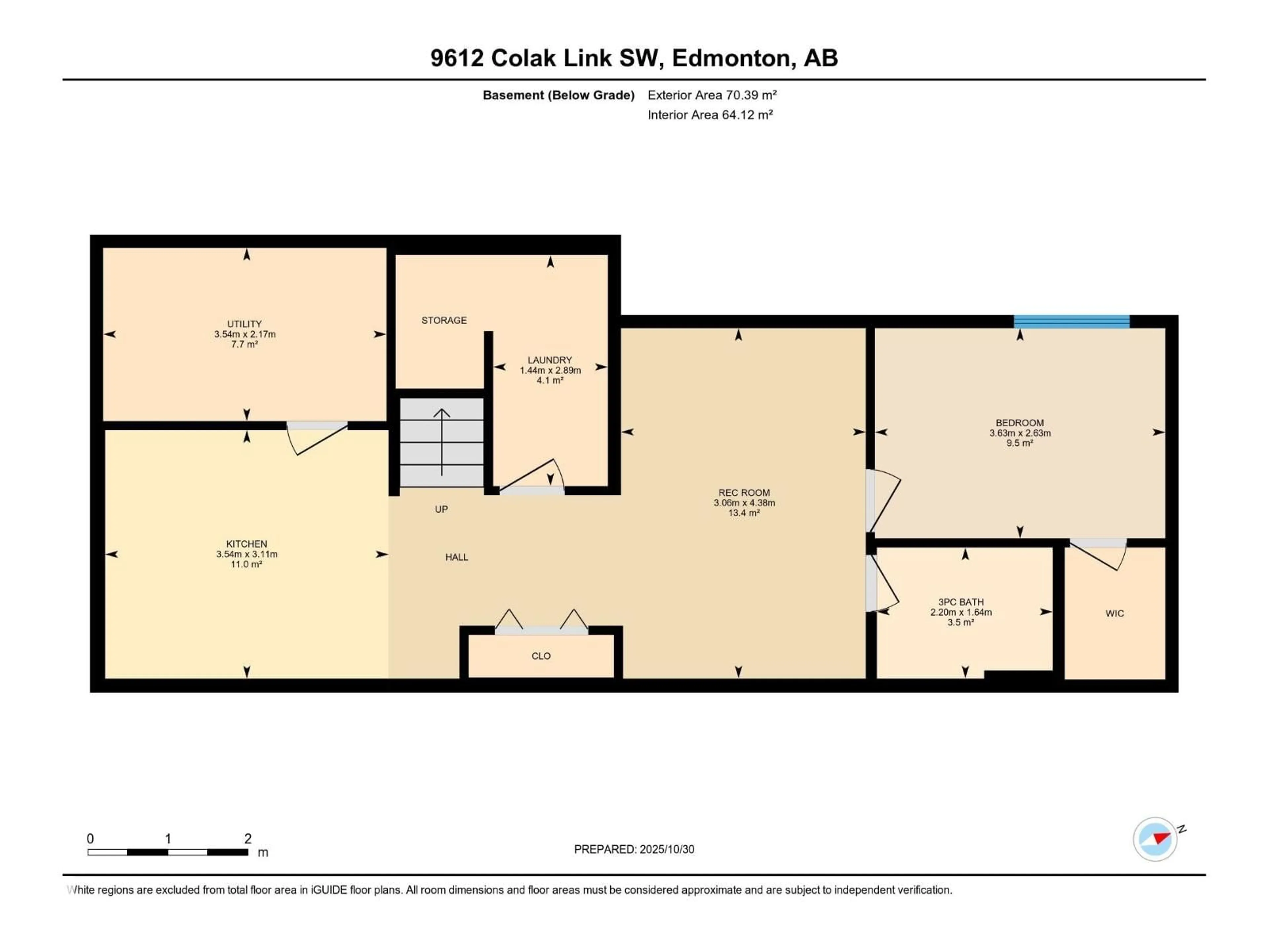 Floor plan for 9612 COLAK LINK LI, Edmonton Alberta T6W5B6