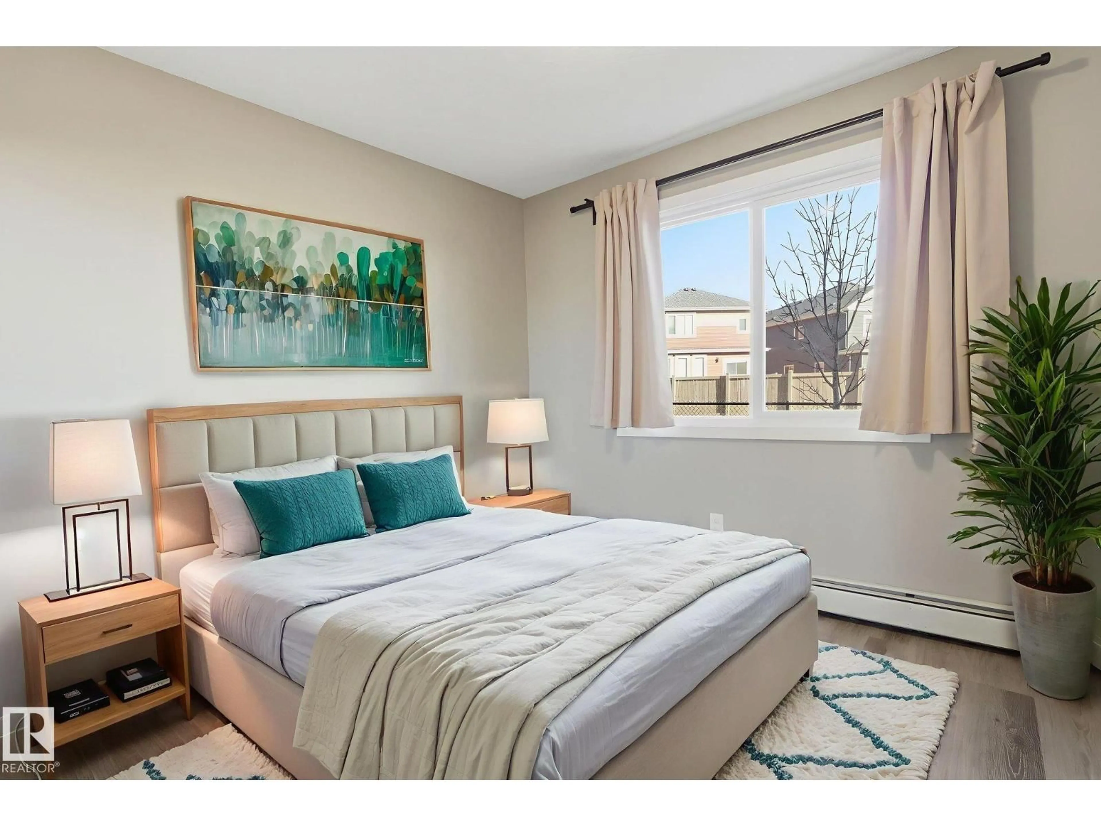 Bedroom with bed, unknown for 148 - 126 EBBERS BV, Edmonton Alberta T5Y3W2