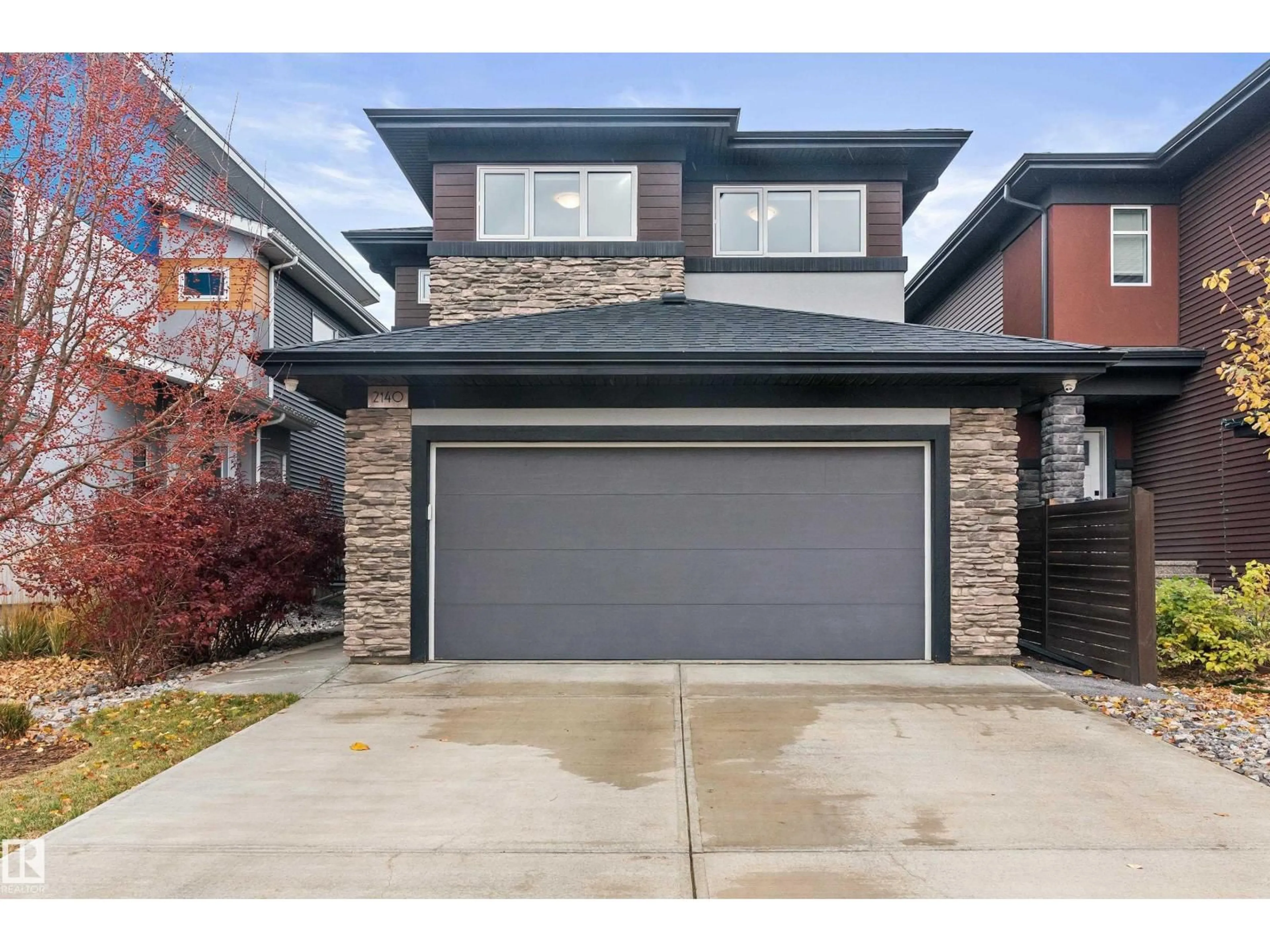 Home with brick exterior material, street for 2140 KOSHAL WY, Edmonton Alberta T6W3R9