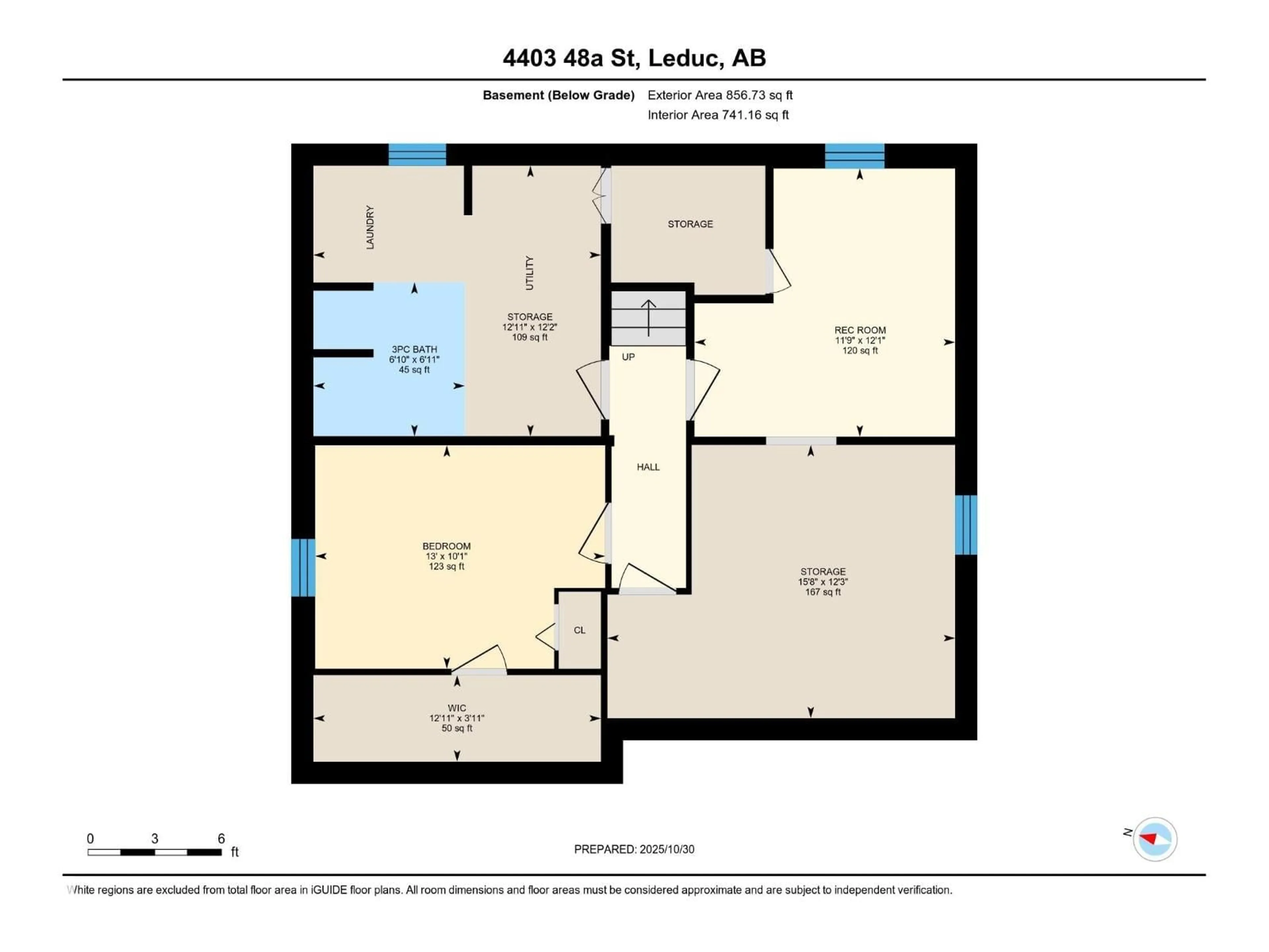 Floor plan for 4403 48A ST, Leduc Alberta T9E5Y8
