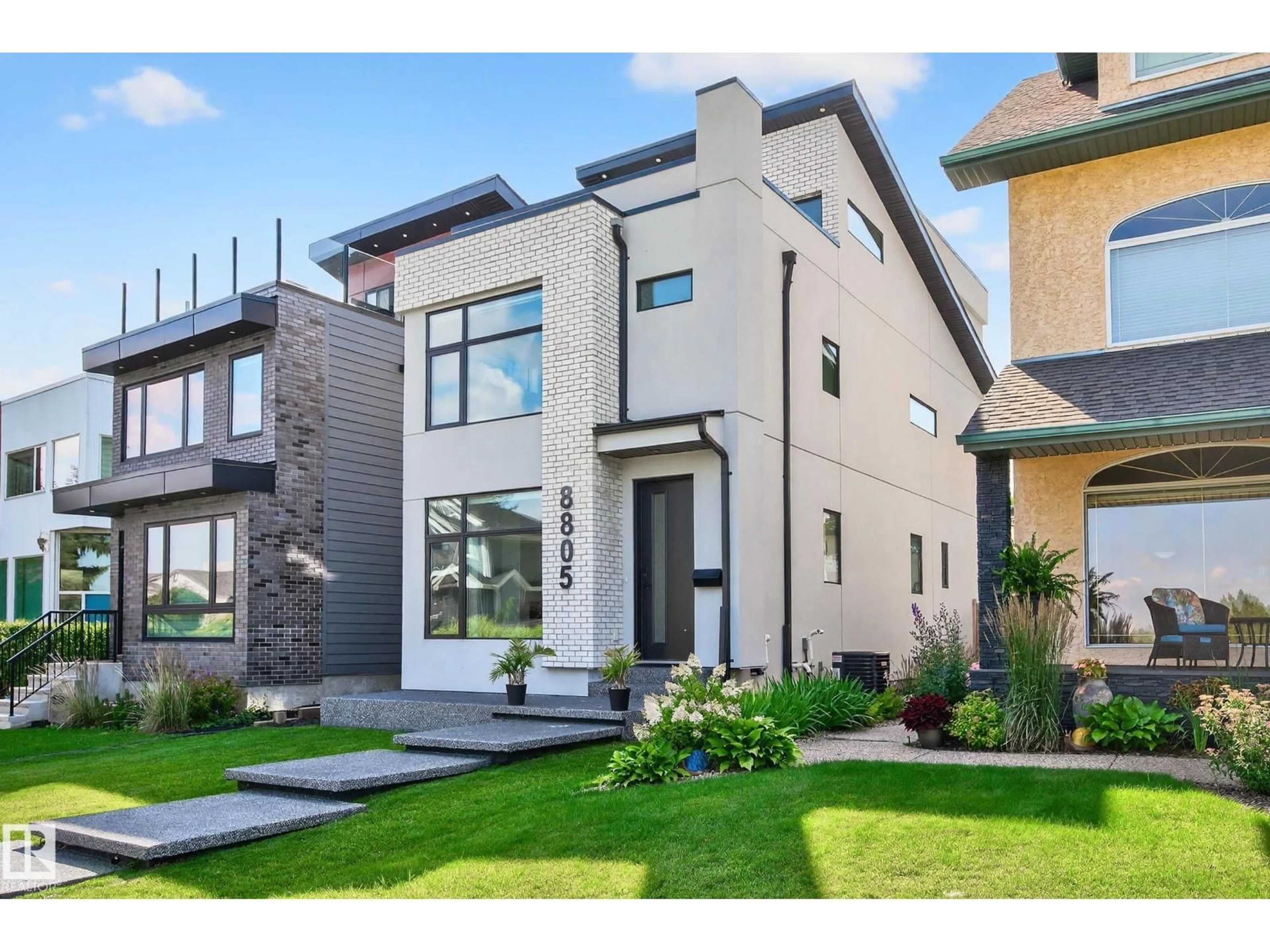 Home with brick exterior material, street for 8805 STRATHEARN DR, Edmonton Alberta T6C4C8