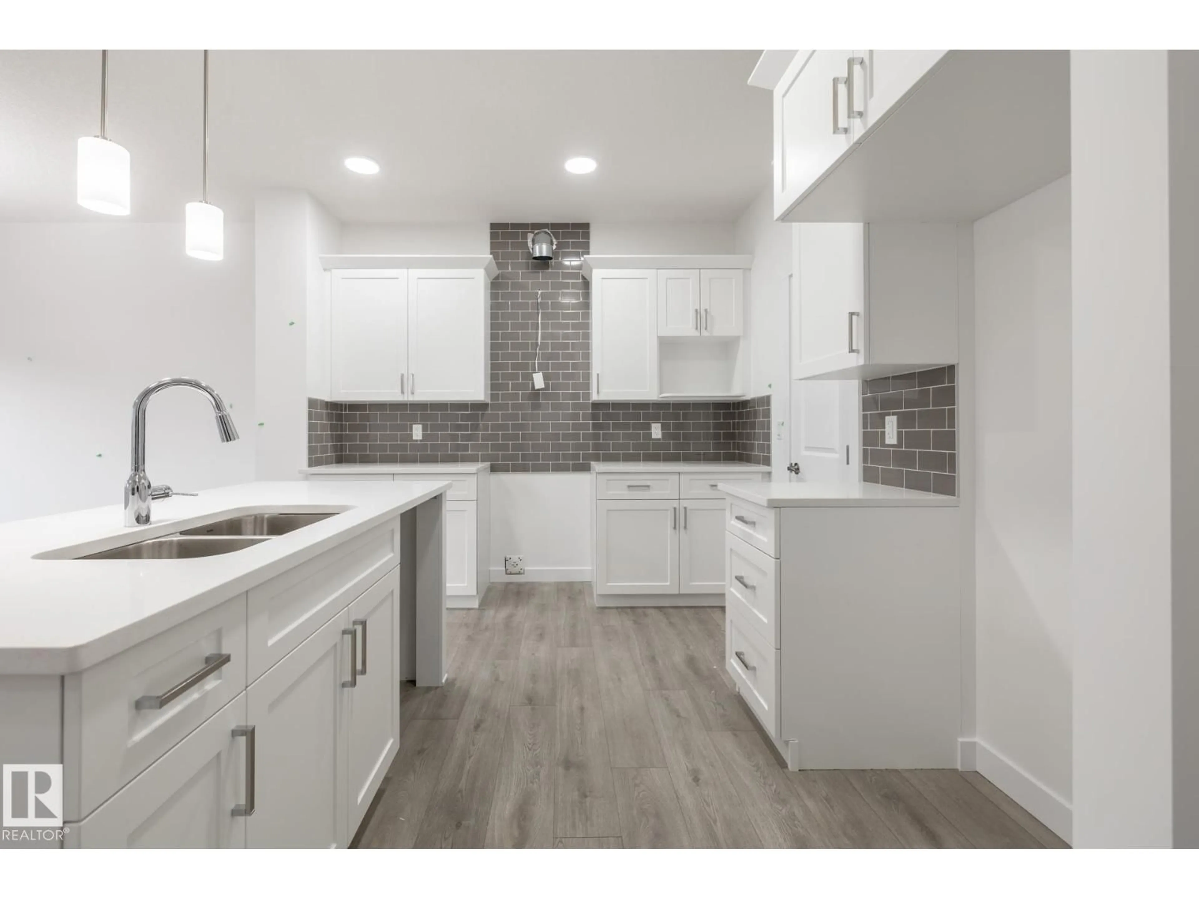 Open concept kitchen, ceramic/tile floor for SW - 412 27 ST, Edmonton Alberta T6X3H9