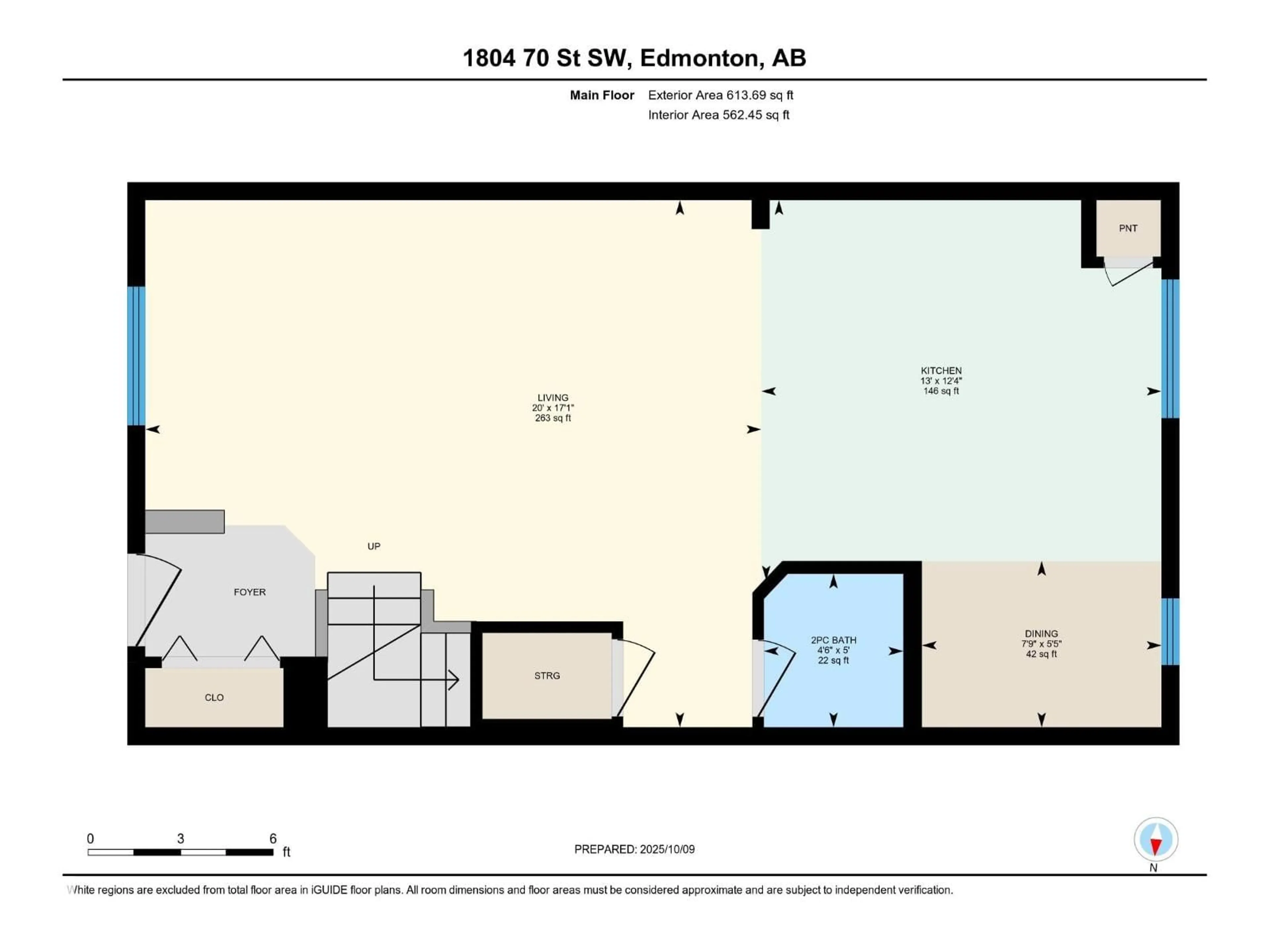 Floor plan for SW - 150 1804 70 ST, Edmonton Alberta T6X0H4