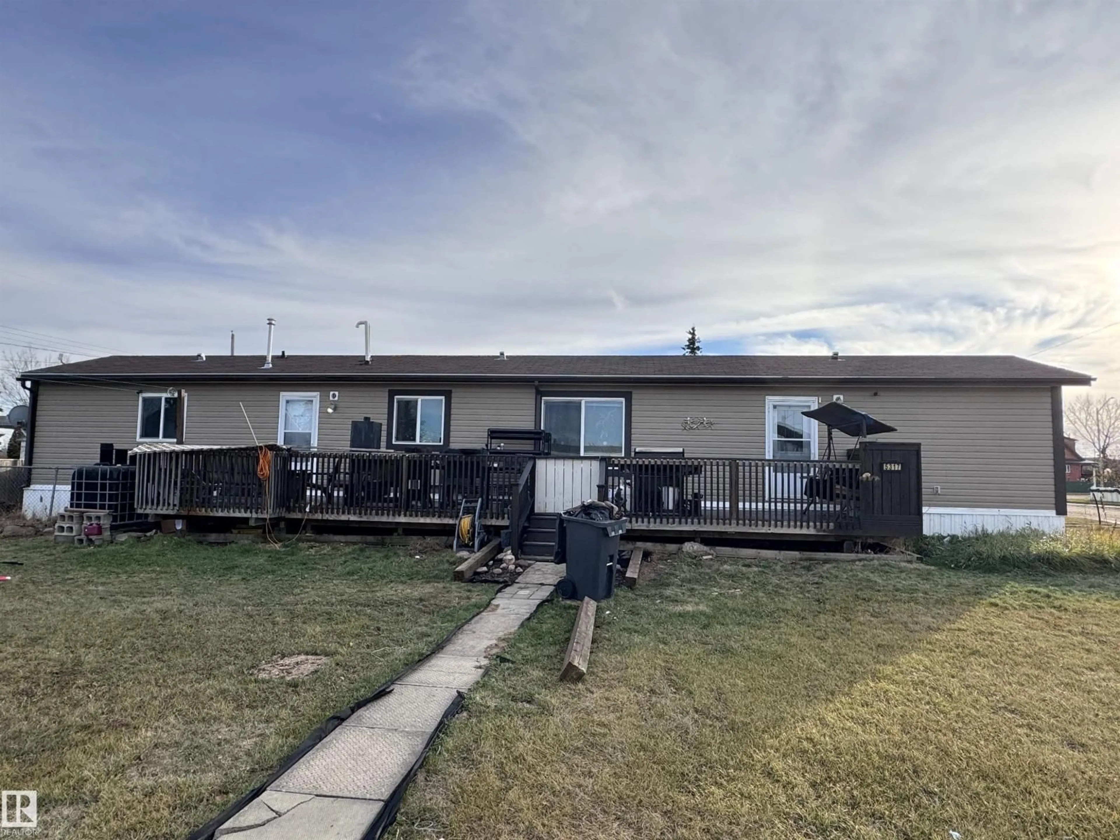 A pic from outside/outdoor area/front of a property/back of a property/a pic from drone, building for 5317 53 ST, Clyde Alberta T0G0P0
