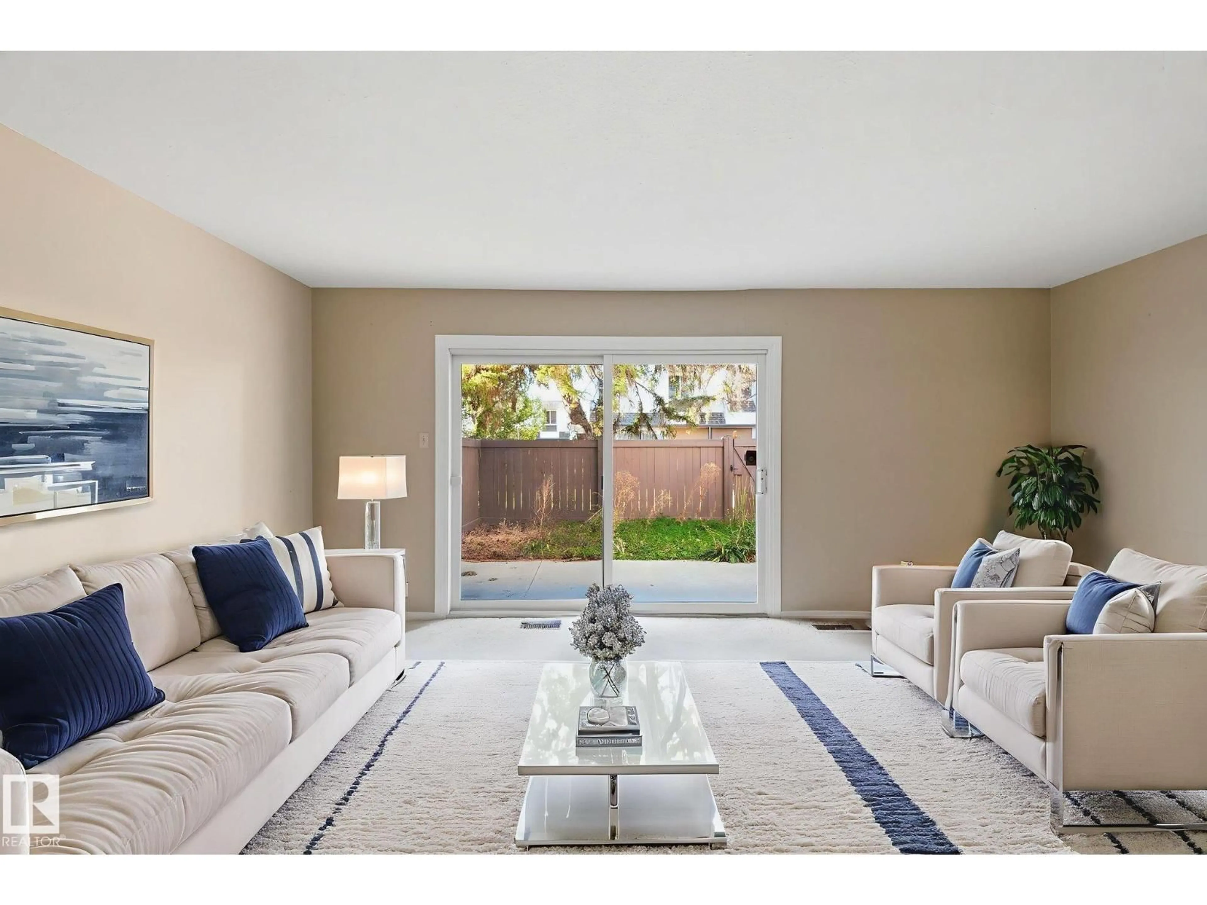 Living room with furniture, unknown for J8 - 1 GARDEN GROVE GV, Edmonton Alberta T6J2L3