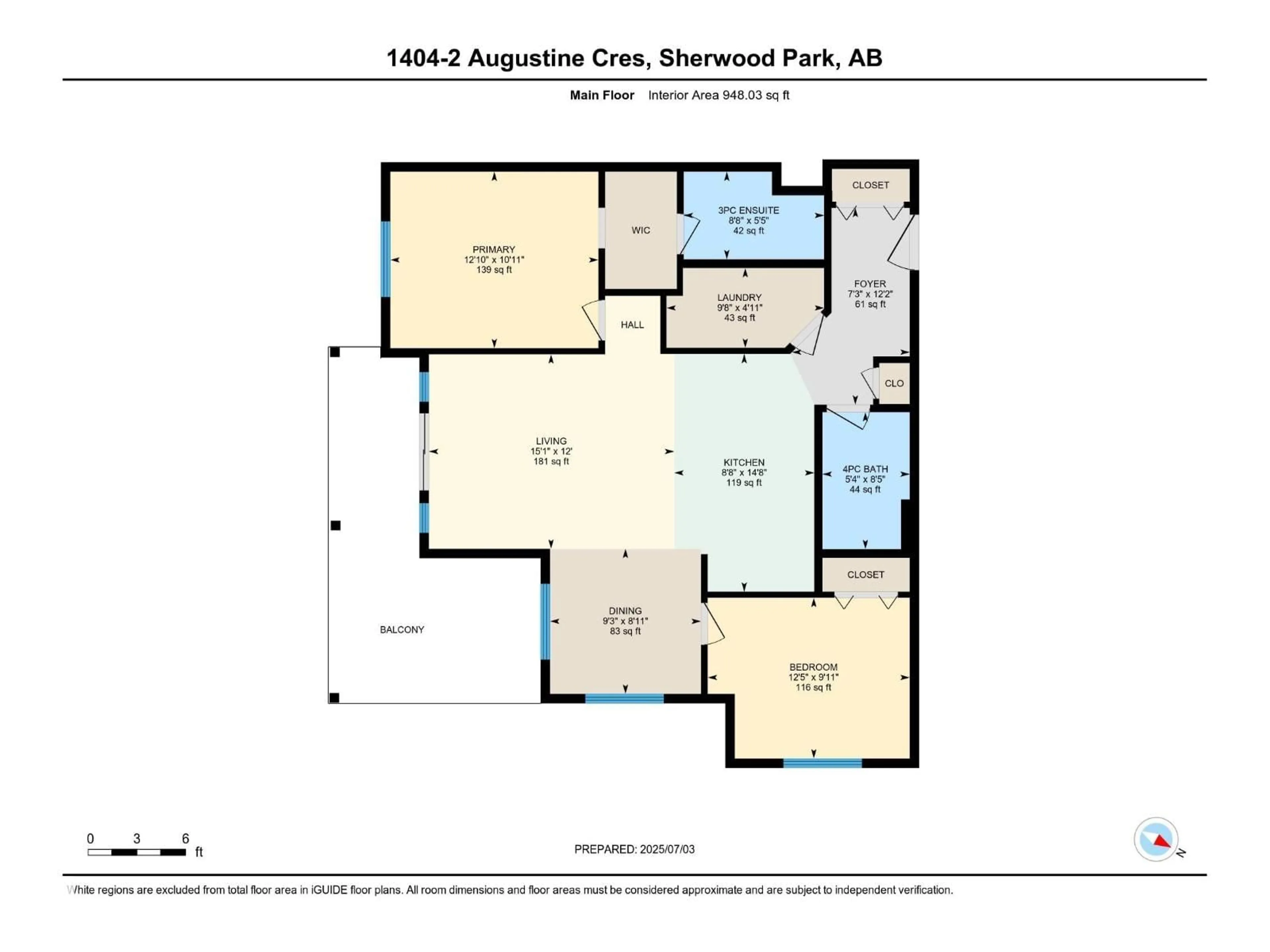 Floor plan for 1404 AUGUSTINE CR, Sherwood Park Alberta T8H0X8