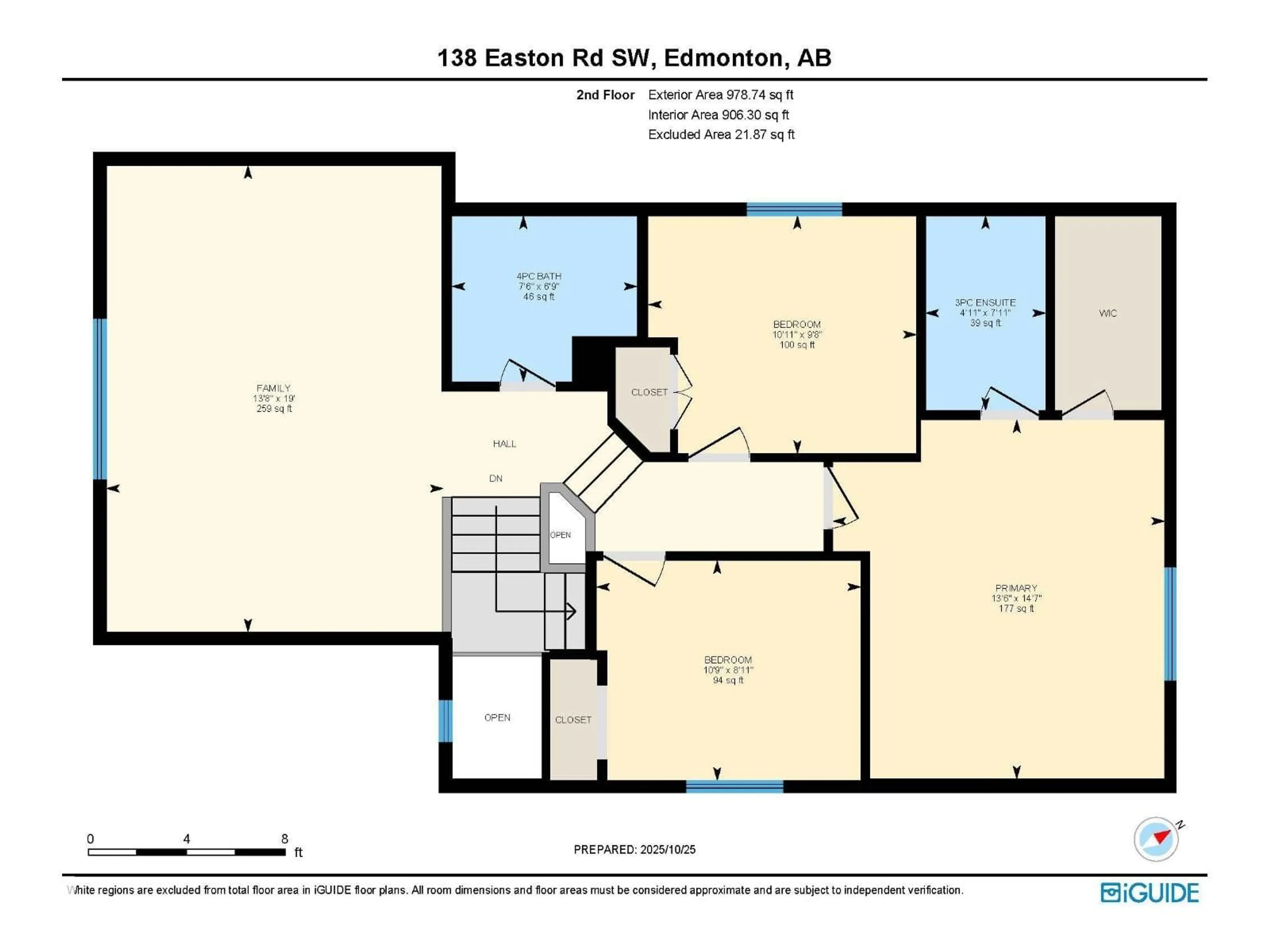 Floor plan for 138 EASTON RD, Edmonton Alberta T6X1C3