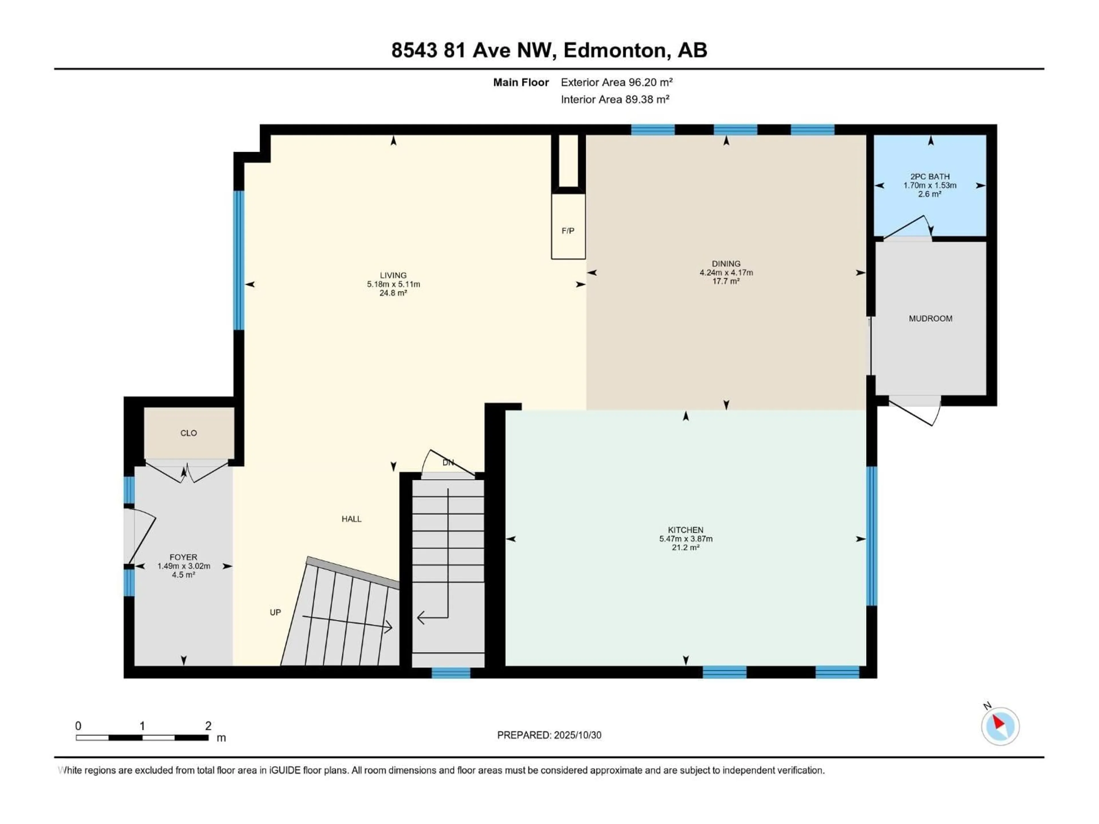 Floor plan for 8543 81 AV, Edmonton Alberta T6C0W3