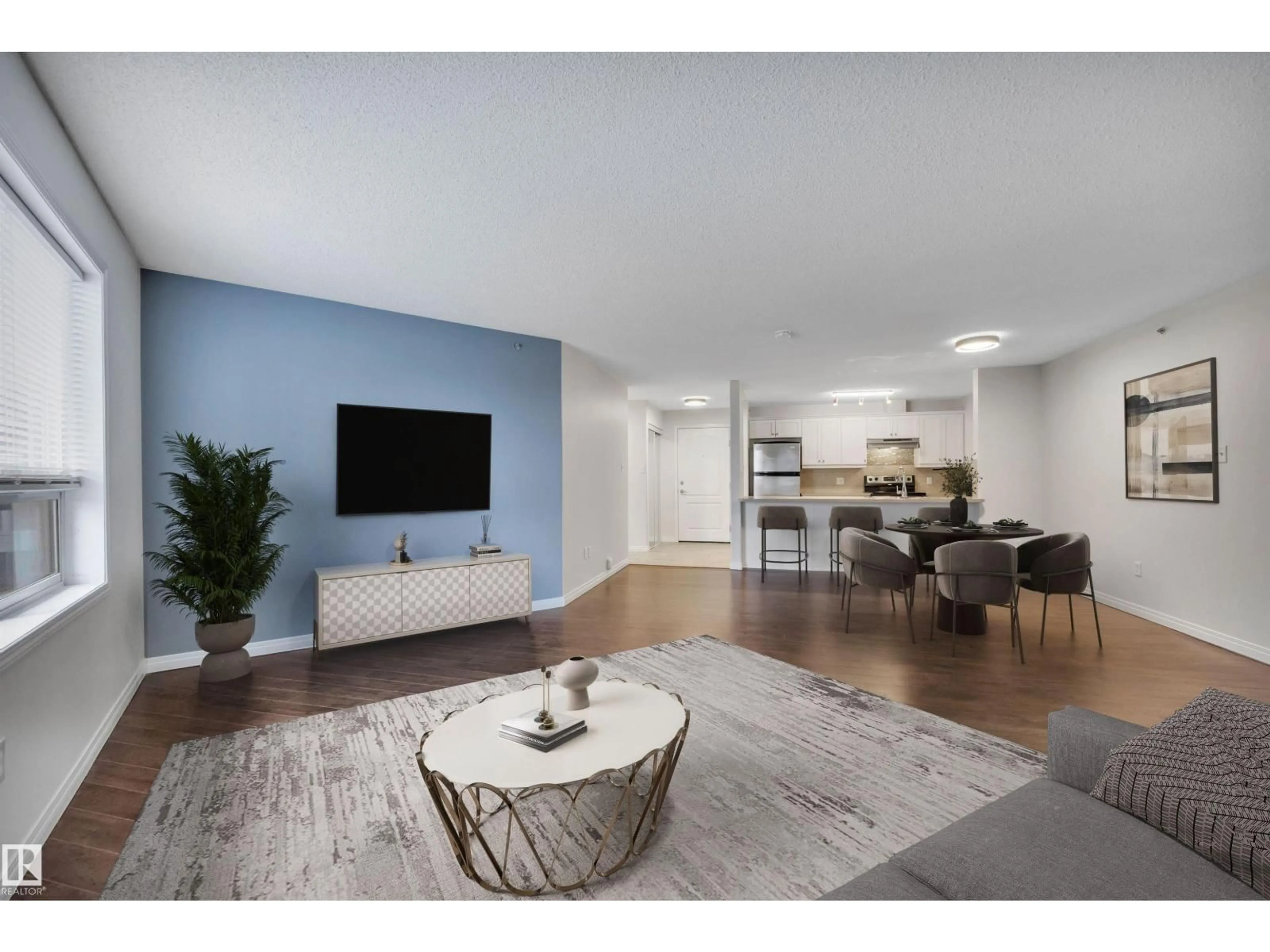 Living room with furniture, unknown for 9363 - 1431 SIMSON DR, Edmonton Alberta T6N0N2