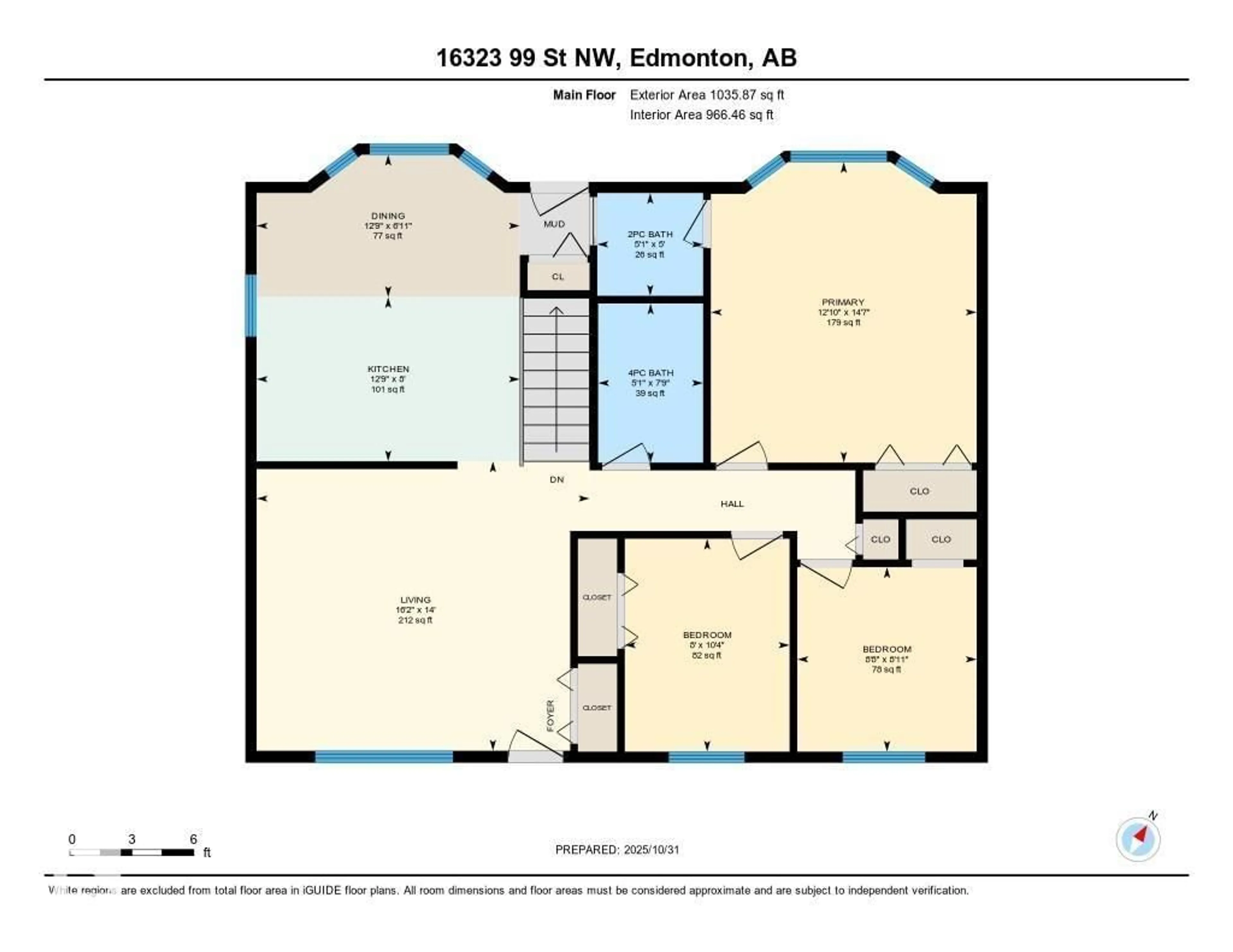 Floor plan for NW NW - 16323 99 ST, Edmonton Alberta T5X5J1