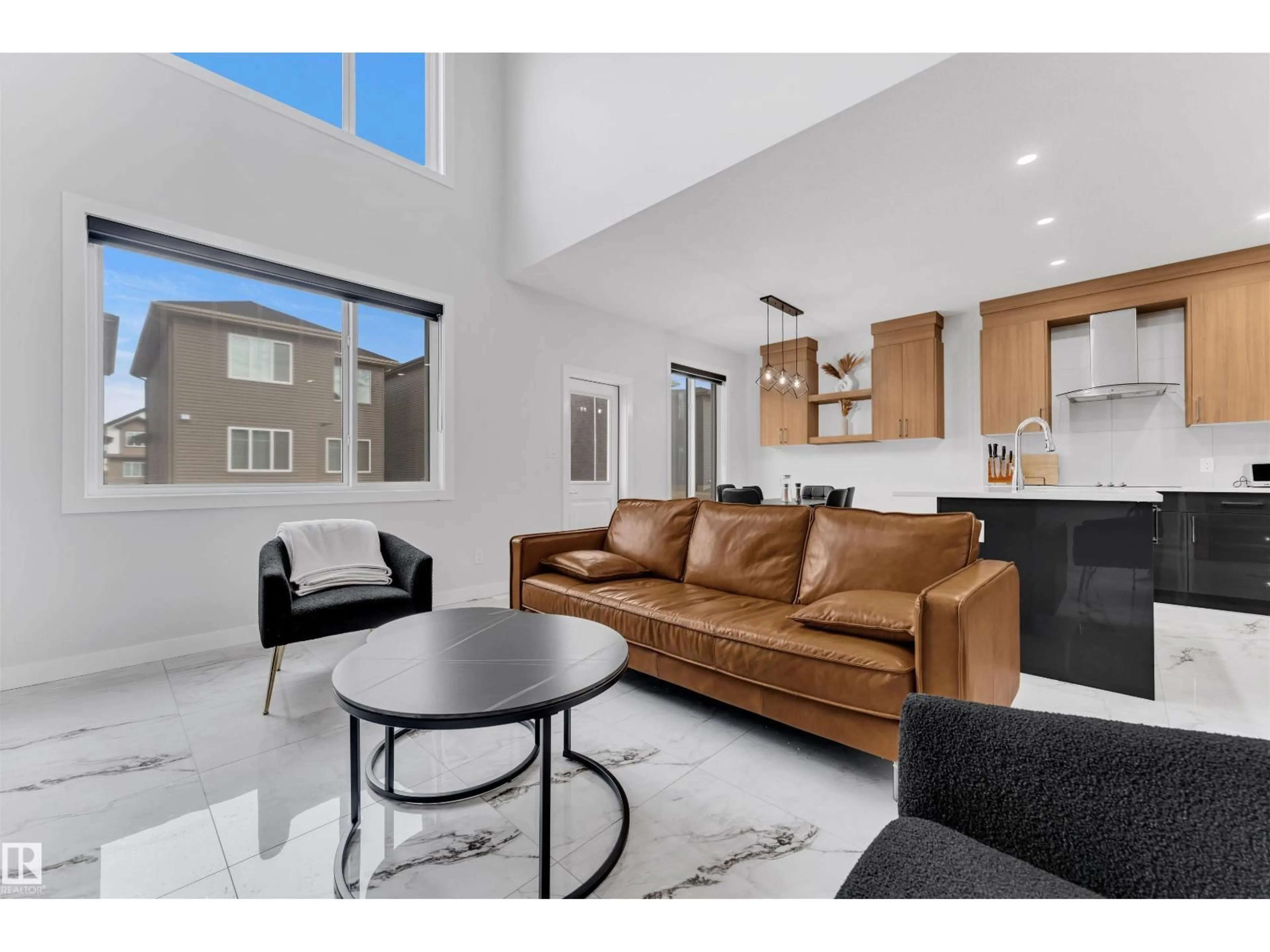 Living room with furniture, unknown for 4013 36 ST, Beaumont Alberta T4X3H3