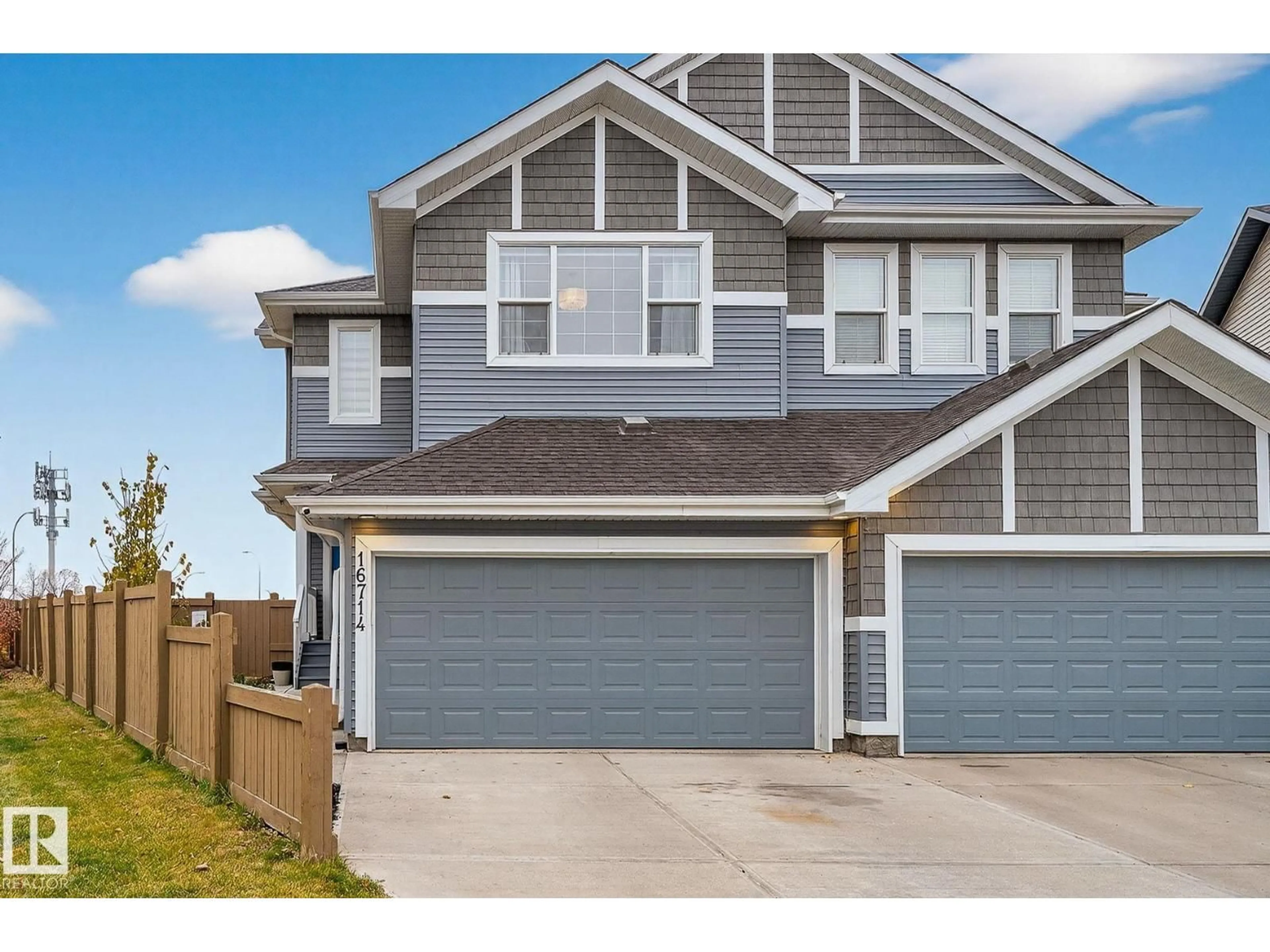 Home with vinyl exterior material, street for NW - 16714 65A ST, Edmonton Alberta T5X3X8