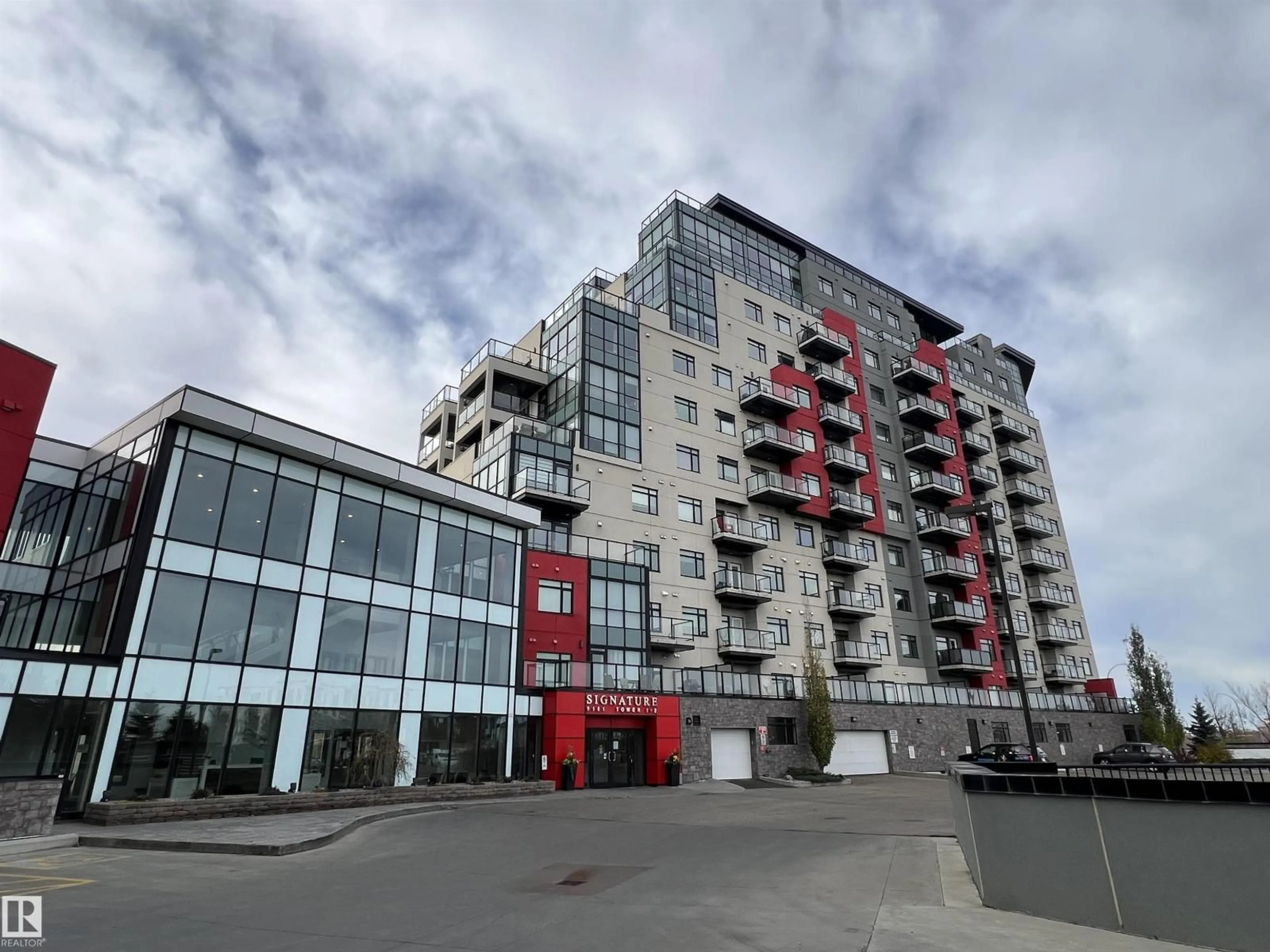 A pic from outside/outdoor area/front of a property/back of a property/a pic from drone, building for 5151 - 1225 WINDERMERE BV, Edmonton Alberta T6W2K4