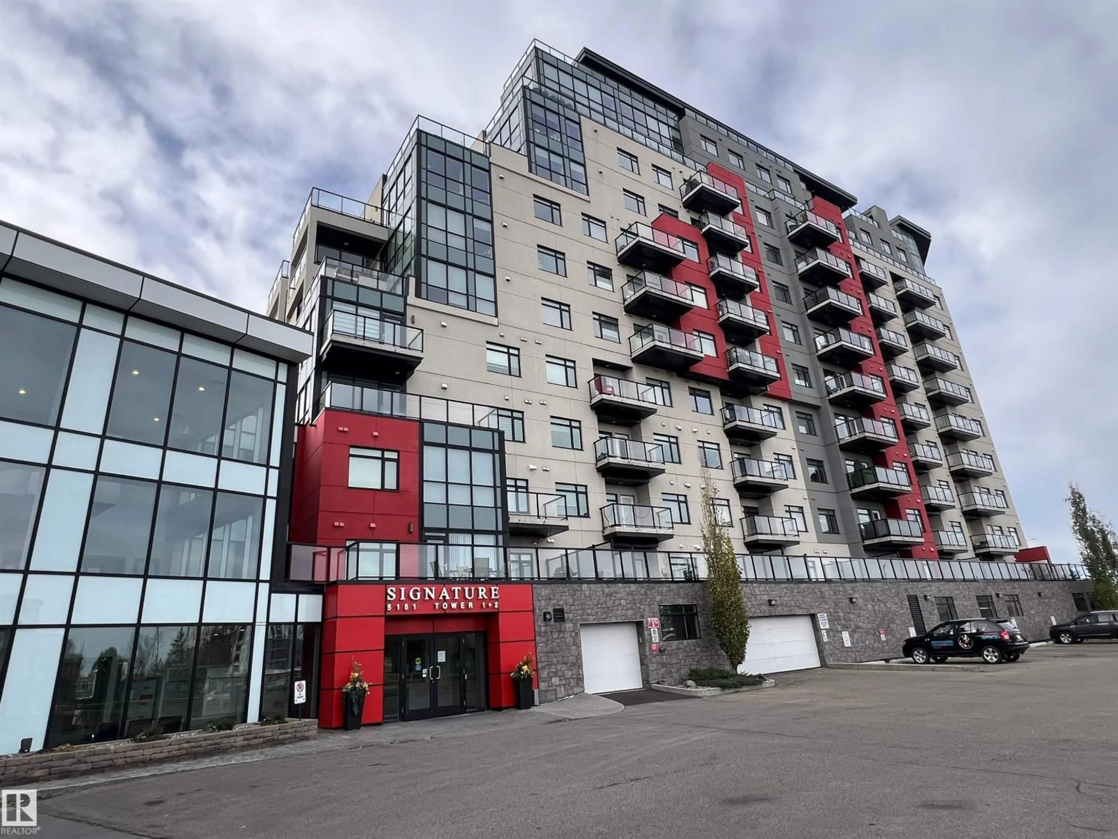 A pic from outside/outdoor area/front of a property/back of a property/a pic from drone, building for 5151 - 1225 WINDERMERE BV, Edmonton Alberta T6W2K4