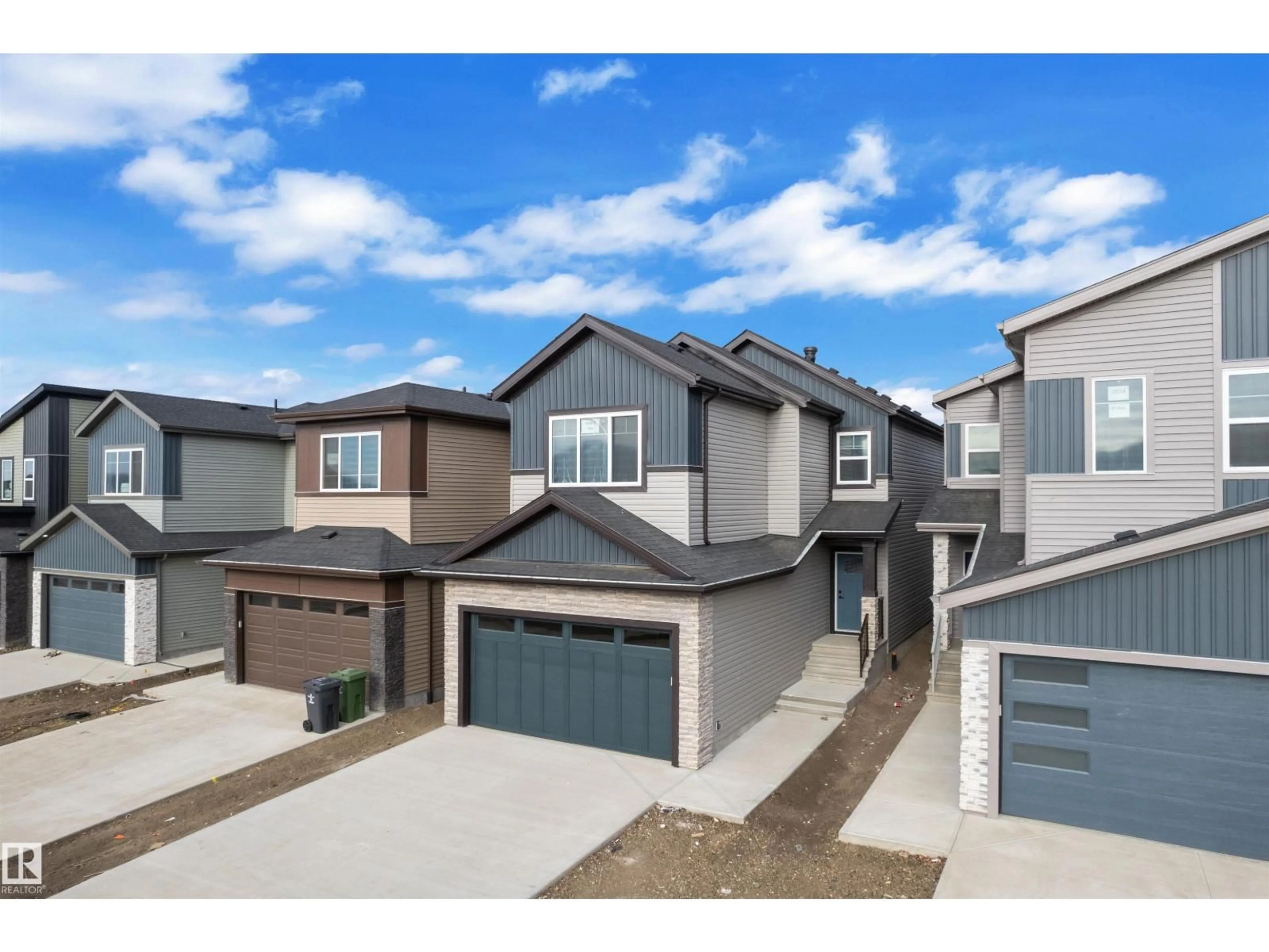 A pic from outside/outdoor area/front of a property/back of a property/a pic from drone, street for 3516 41 AV, Beaumont Alberta T4X3H3