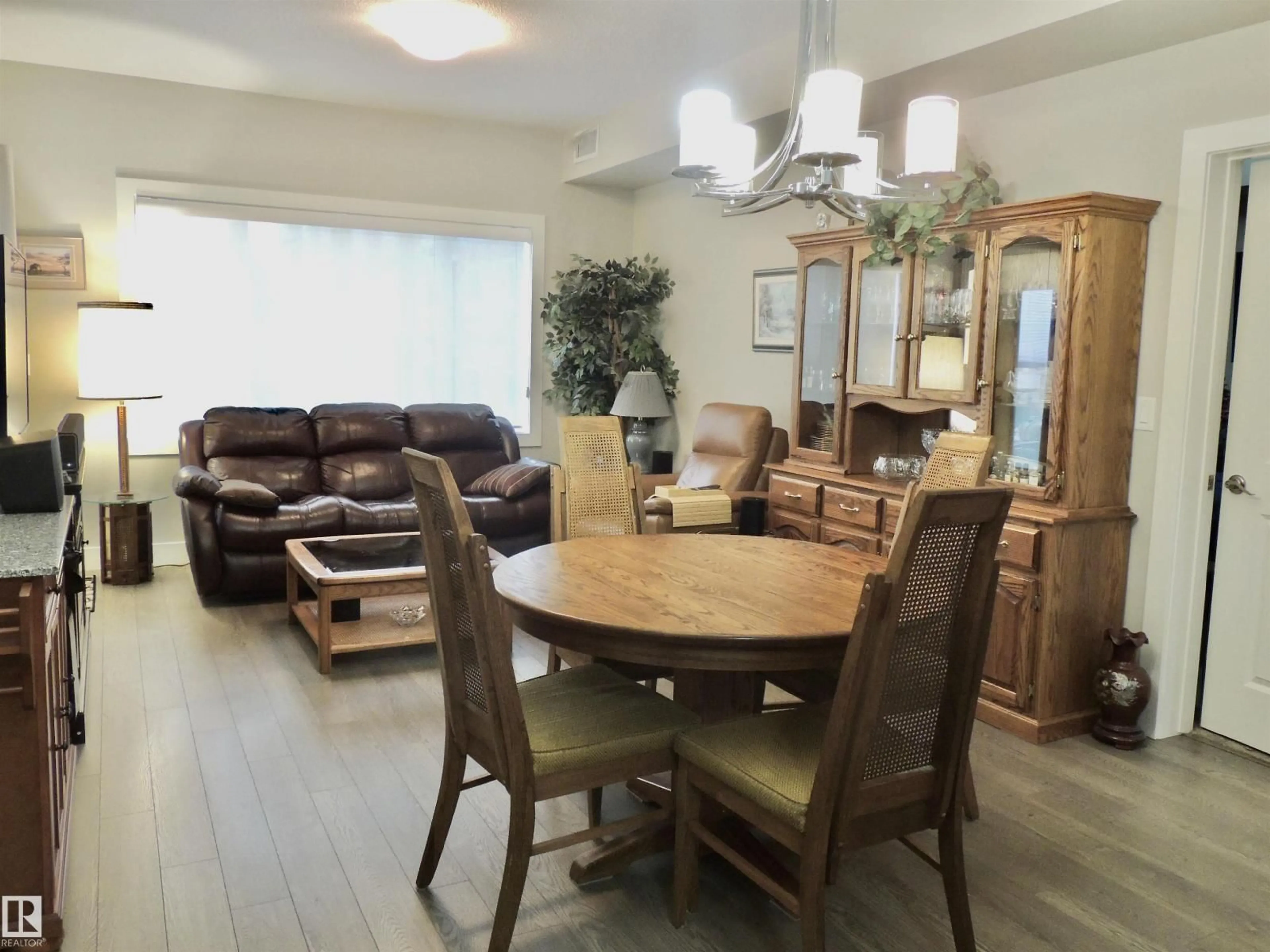 Dining room, wood/laminate floor for 5001 - 412 ETON BV, Sherwood Park Alberta T8H0N7