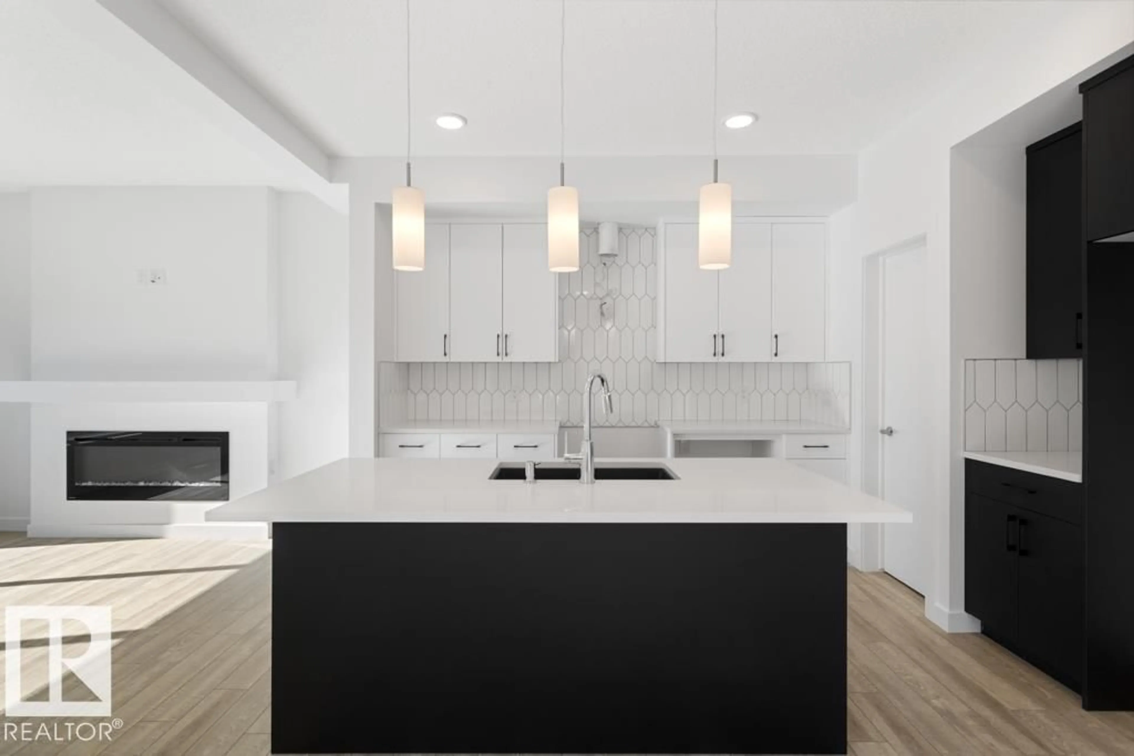 Contemporary kitchen, unknown for 358 BLUFF COVE, Leduc Alberta T9E1S2