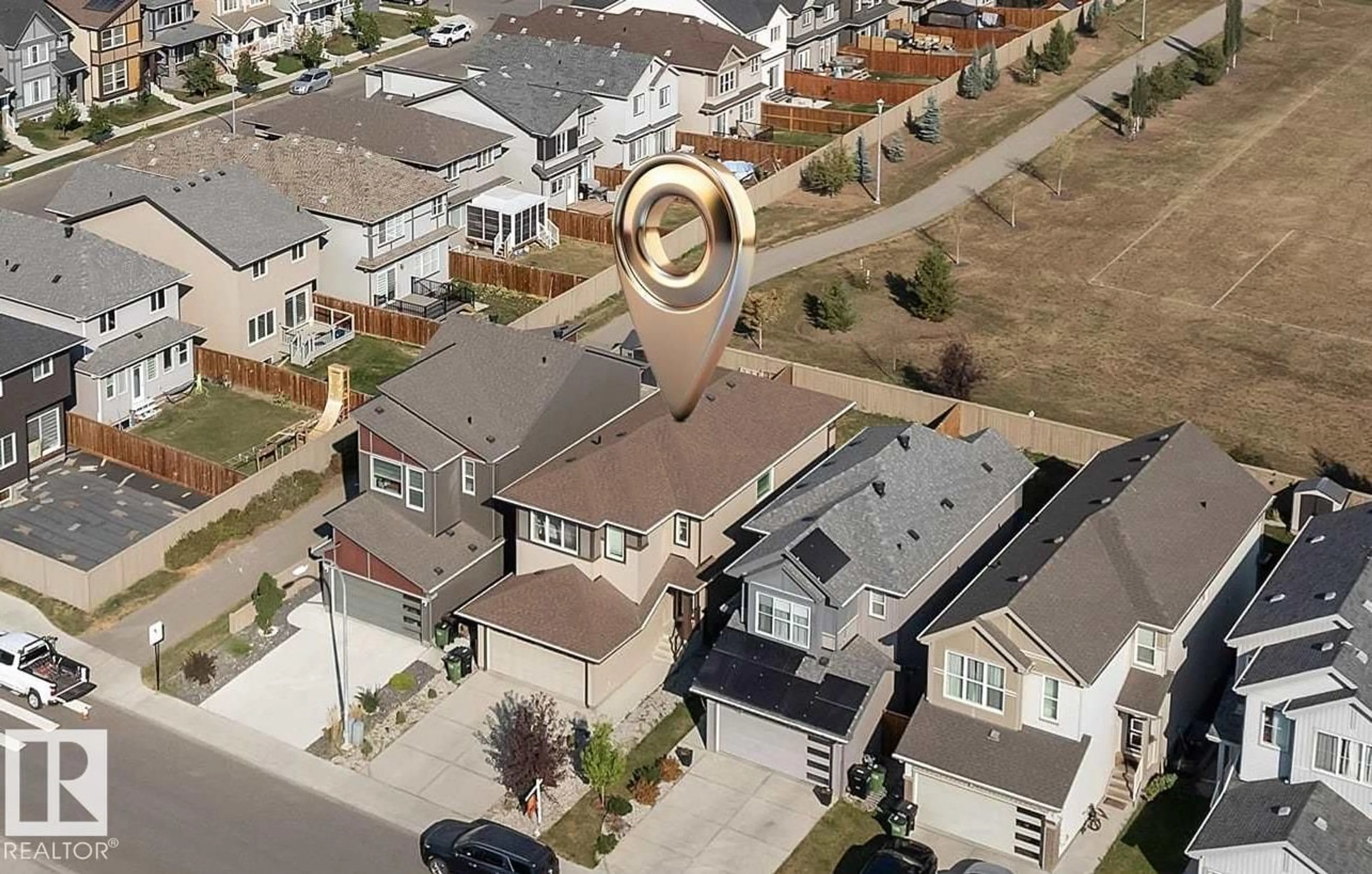 A pic from outside/outdoor area/front of a property/back of a property/a pic from drone, street for 22812 96 AV, Edmonton Alberta T5T7M5