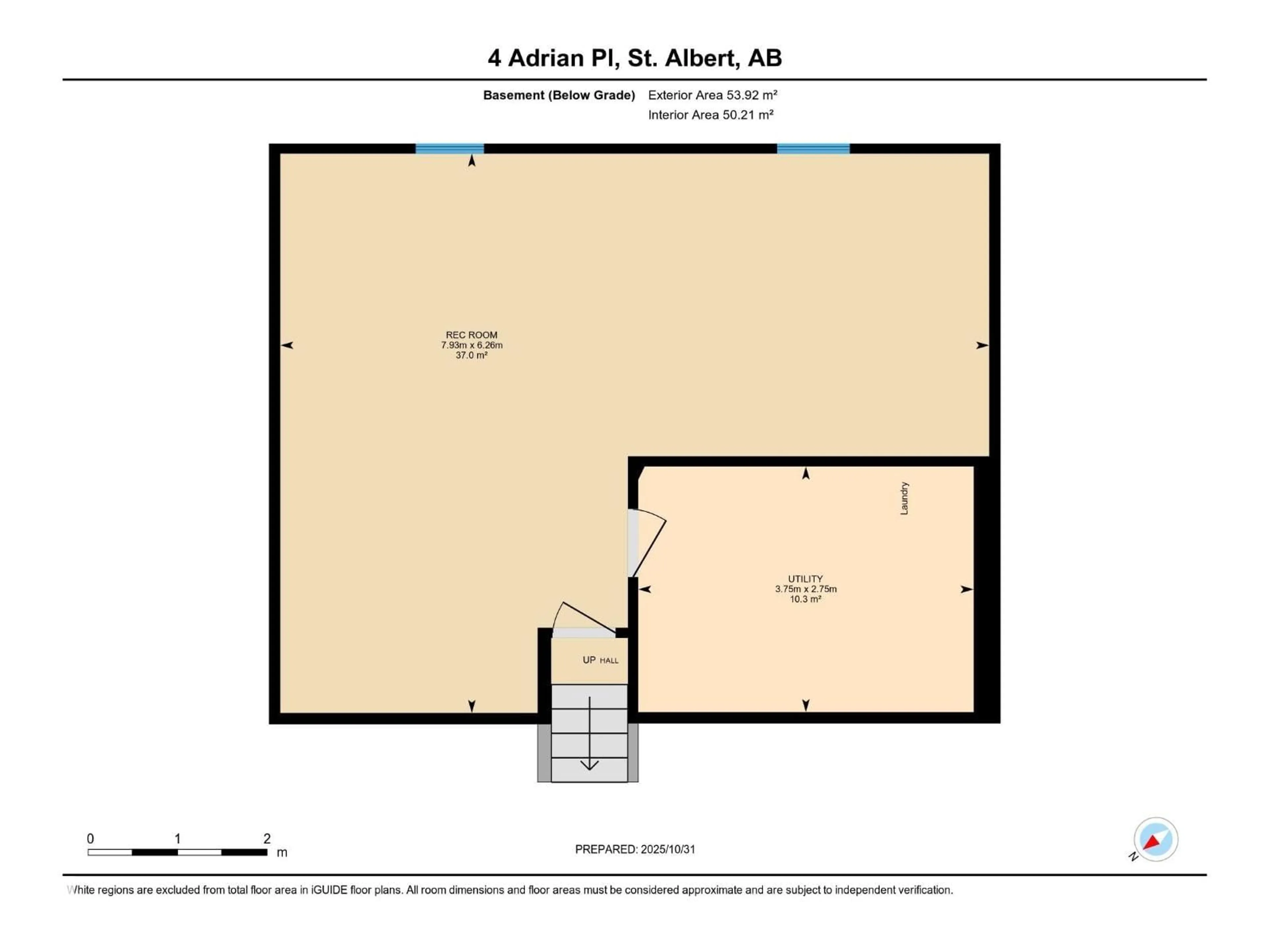Floor plan for 4 ADRIAN PL, St. Albert Alberta T8N2Z3