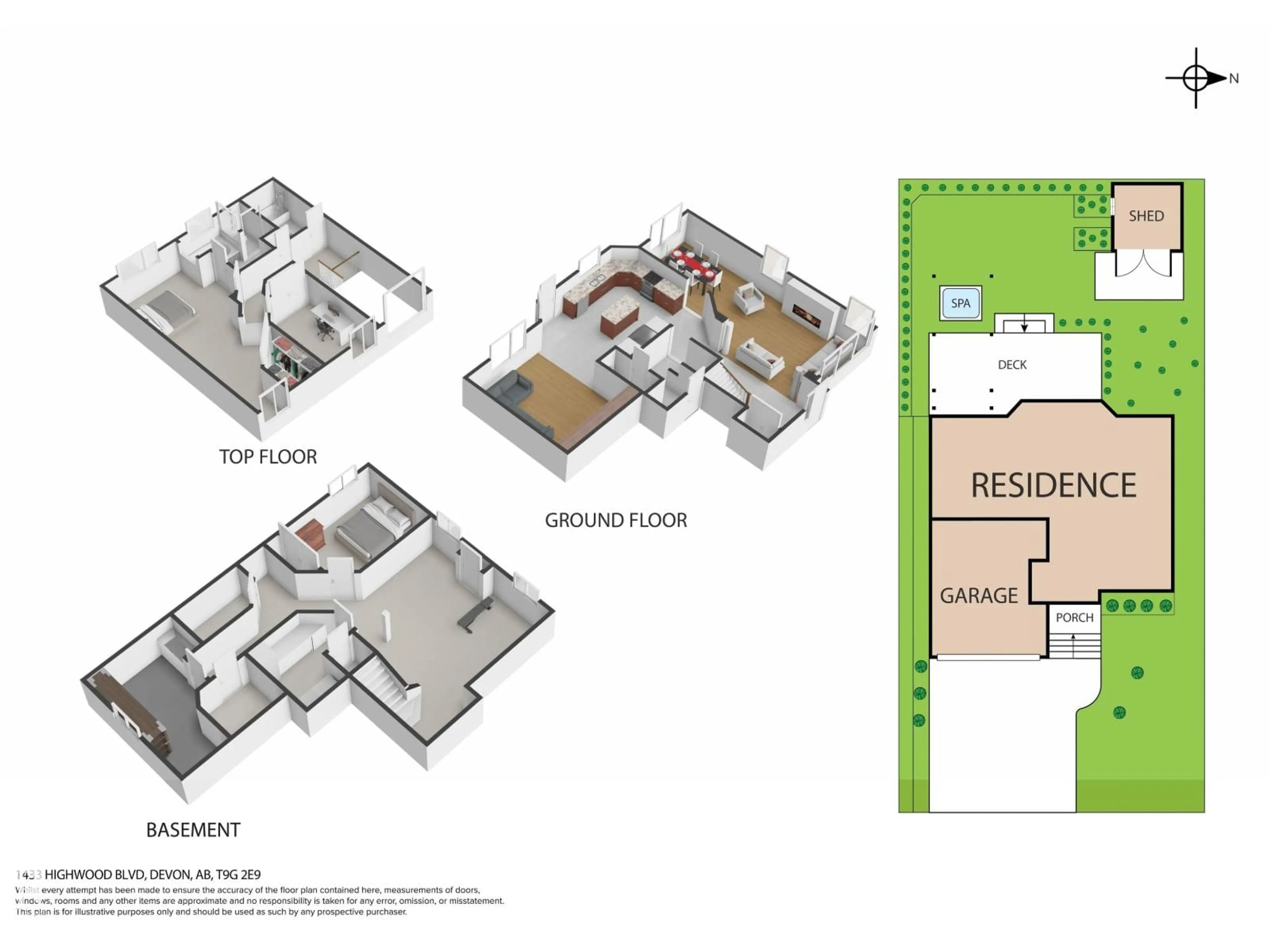 Floor plan for 1433 HIGHWOOD BV, Devon Alberta T9G2E9