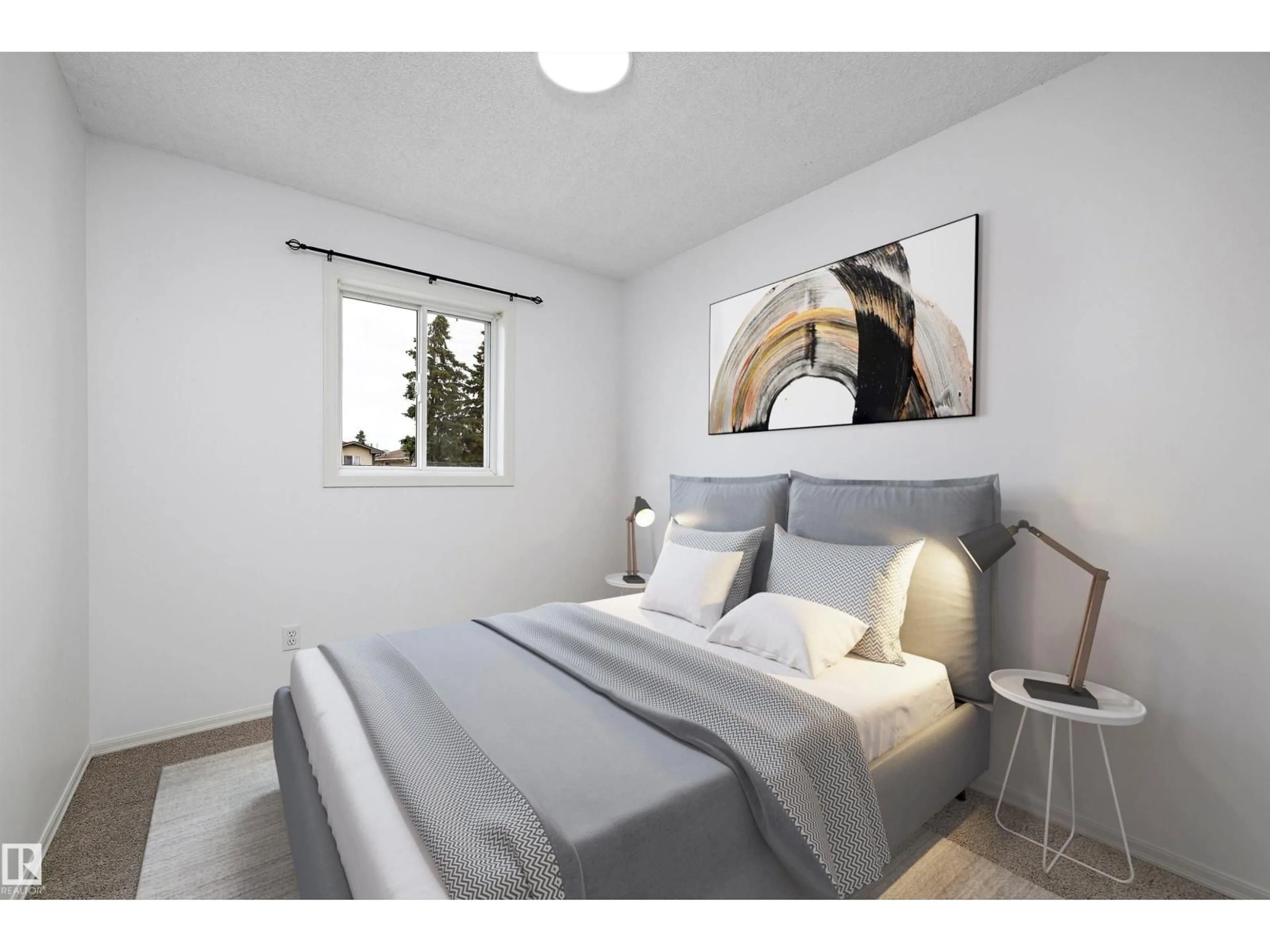 Bedroom with bed, unknown for 4719 49 AV, Calmar Alberta T0C0V0