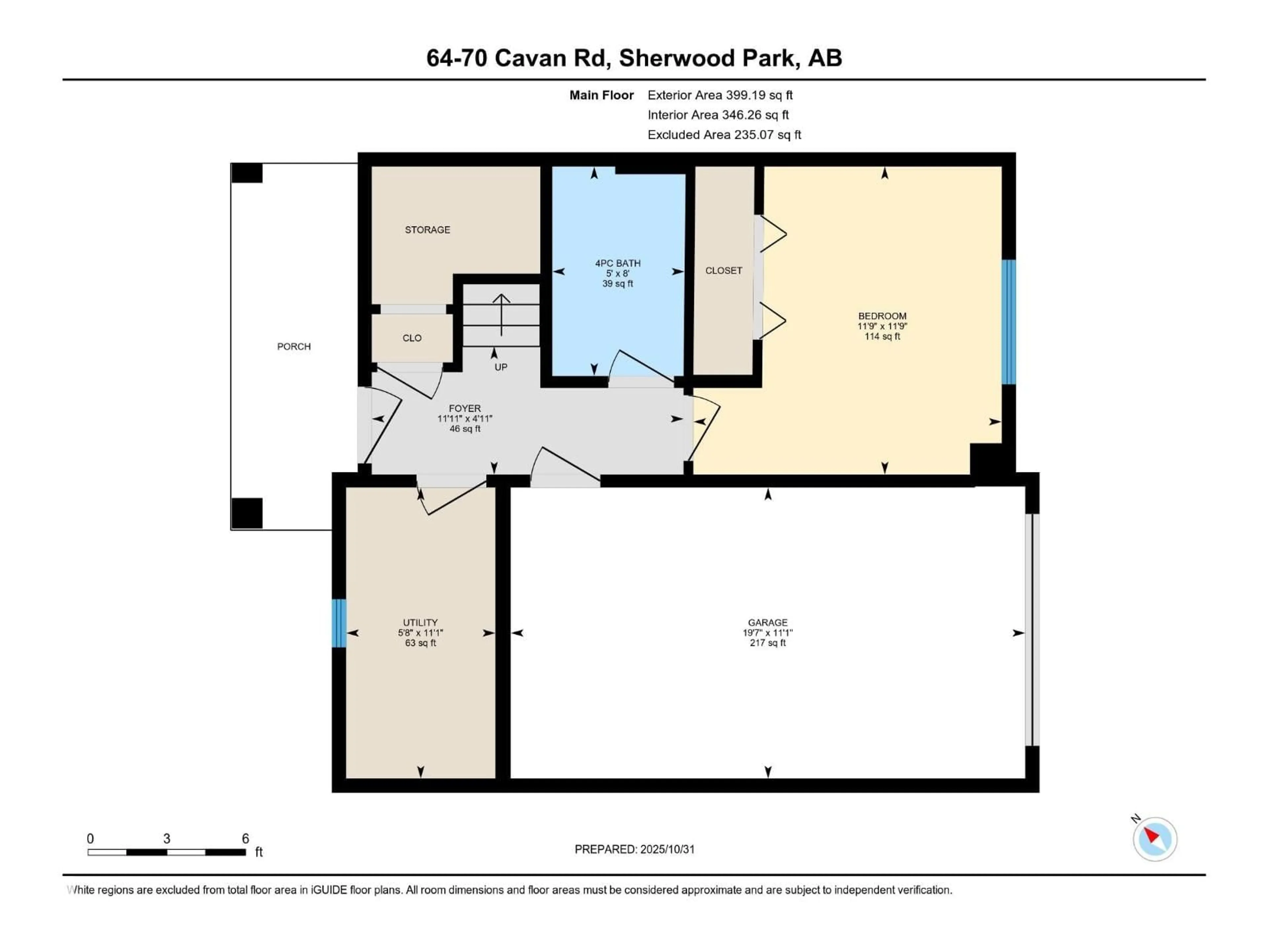Floor plan for 70 - 64 CAVAN RD, Sherwood Park Alberta T8H2W9