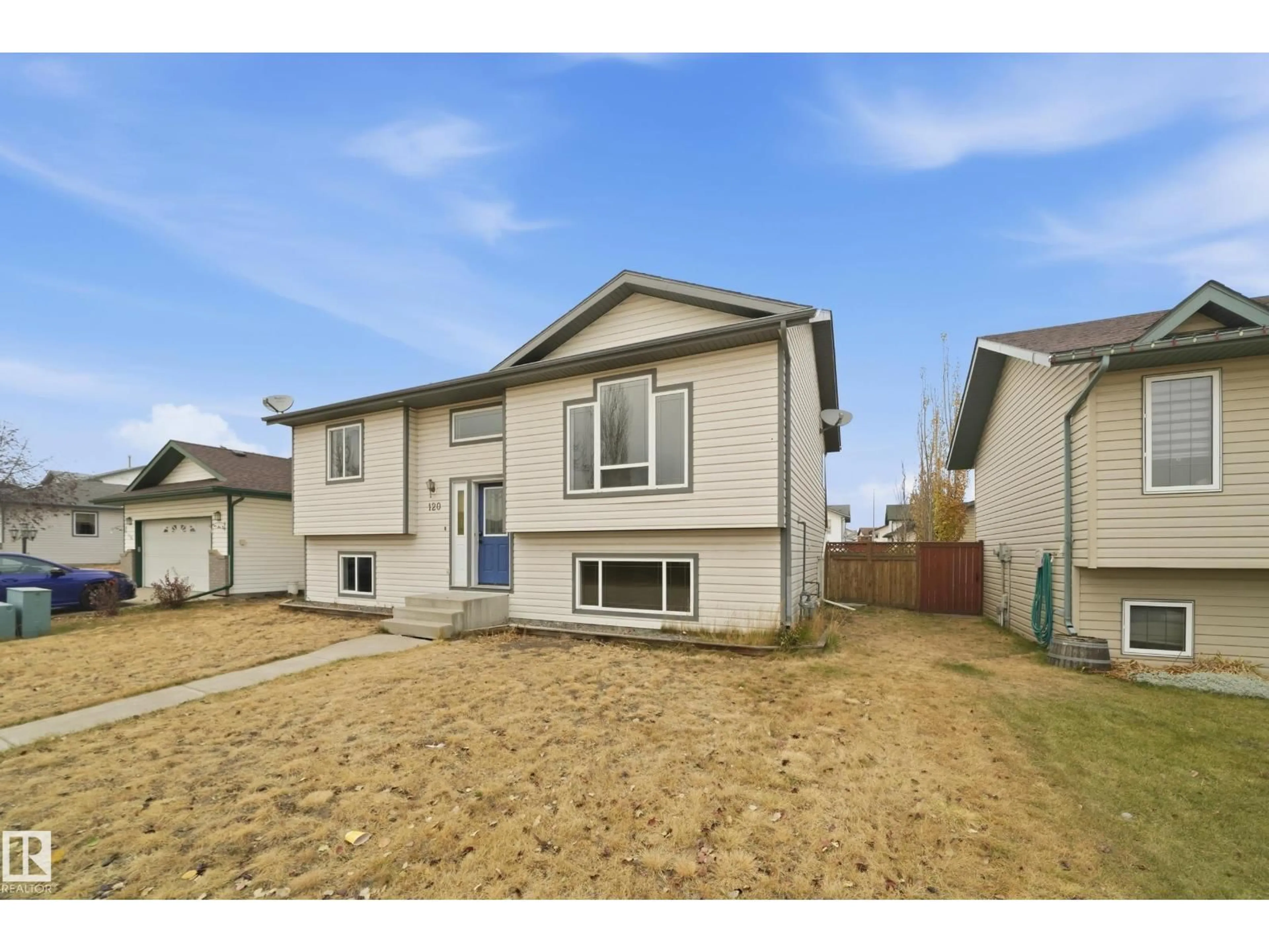Home with vinyl exterior material, street for 120 PREMIERE CR, Blackfalds Alberta T4M0E5