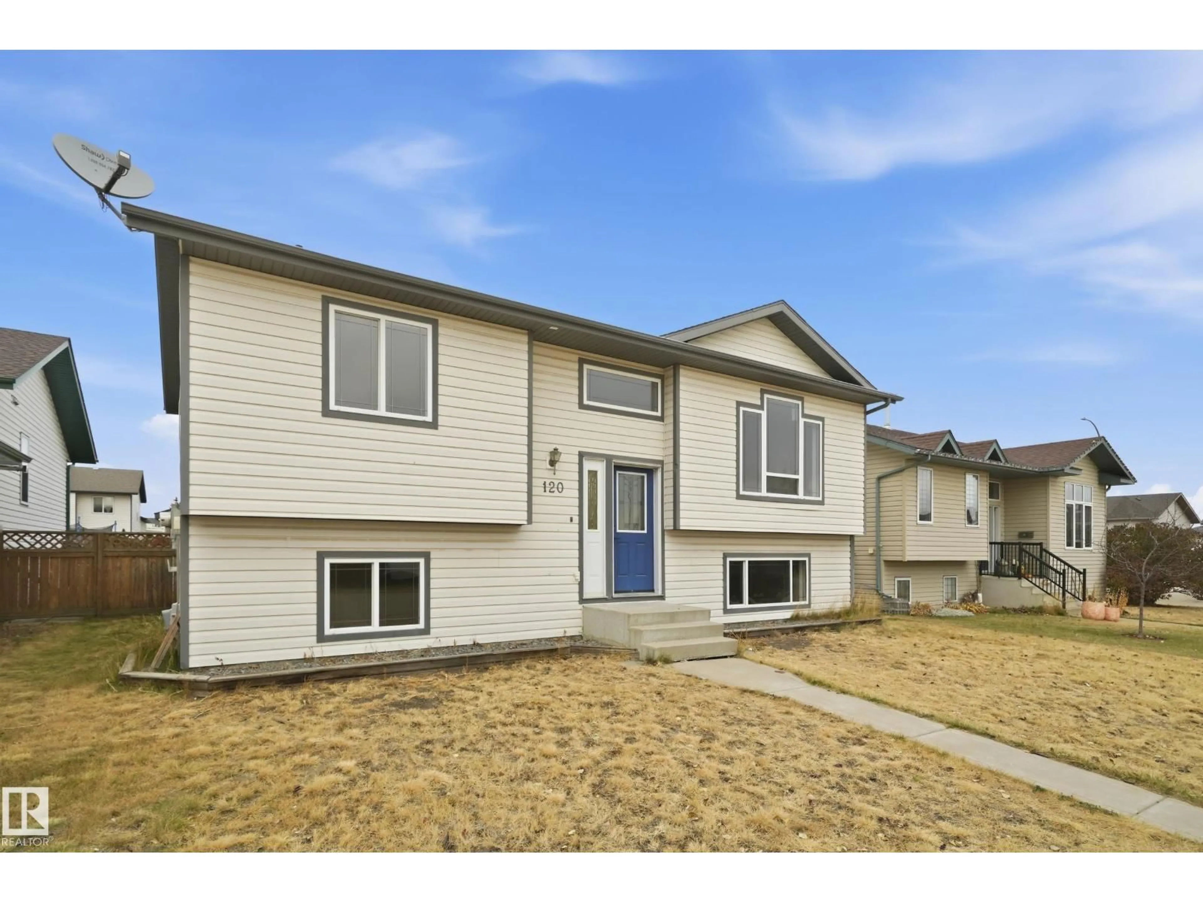 Home with vinyl exterior material, street for 120 PREMIERE CR, Blackfalds Alberta T4M0E5