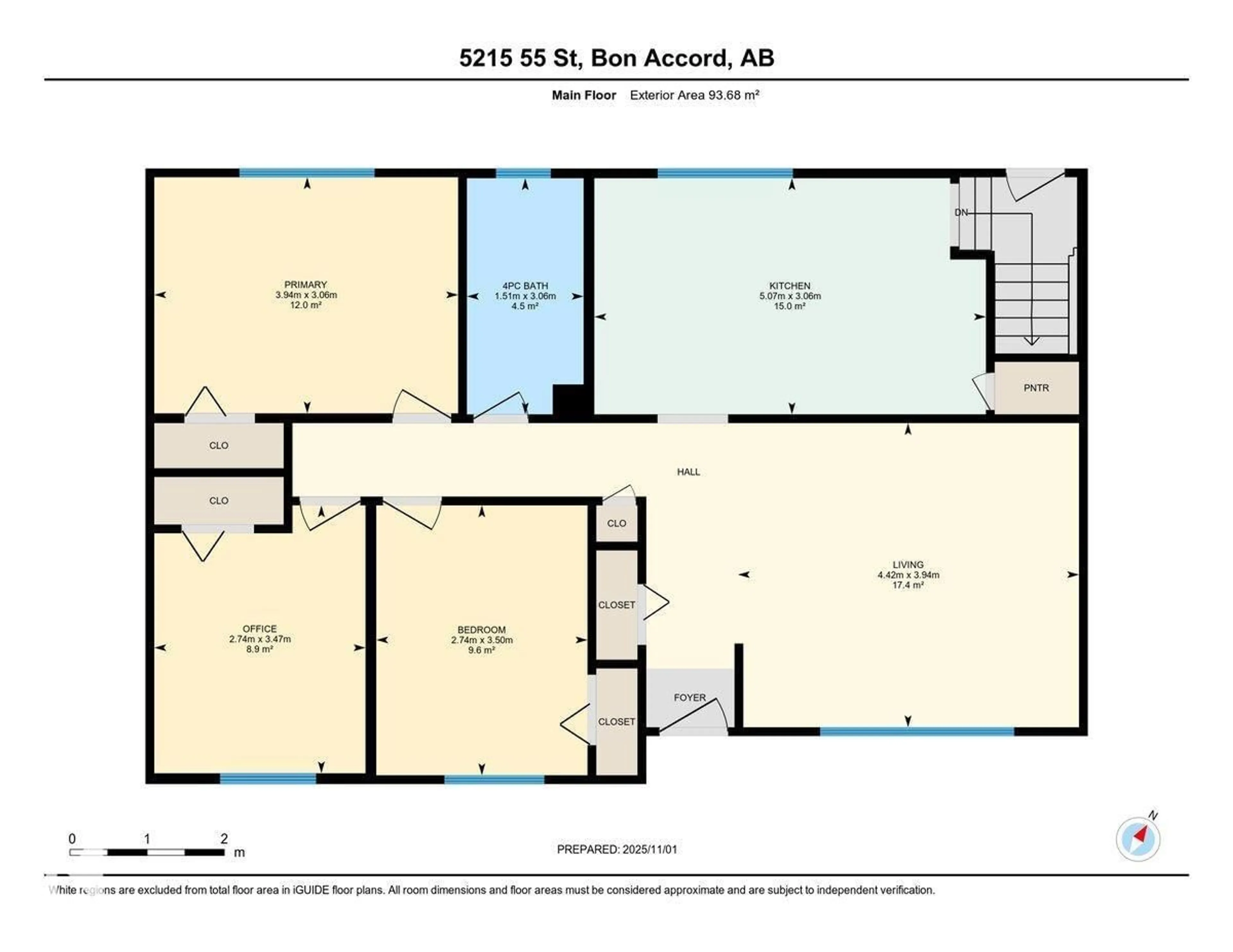 Floor plan for 5215 55 ST, Bon Accord Alberta T0A0K0