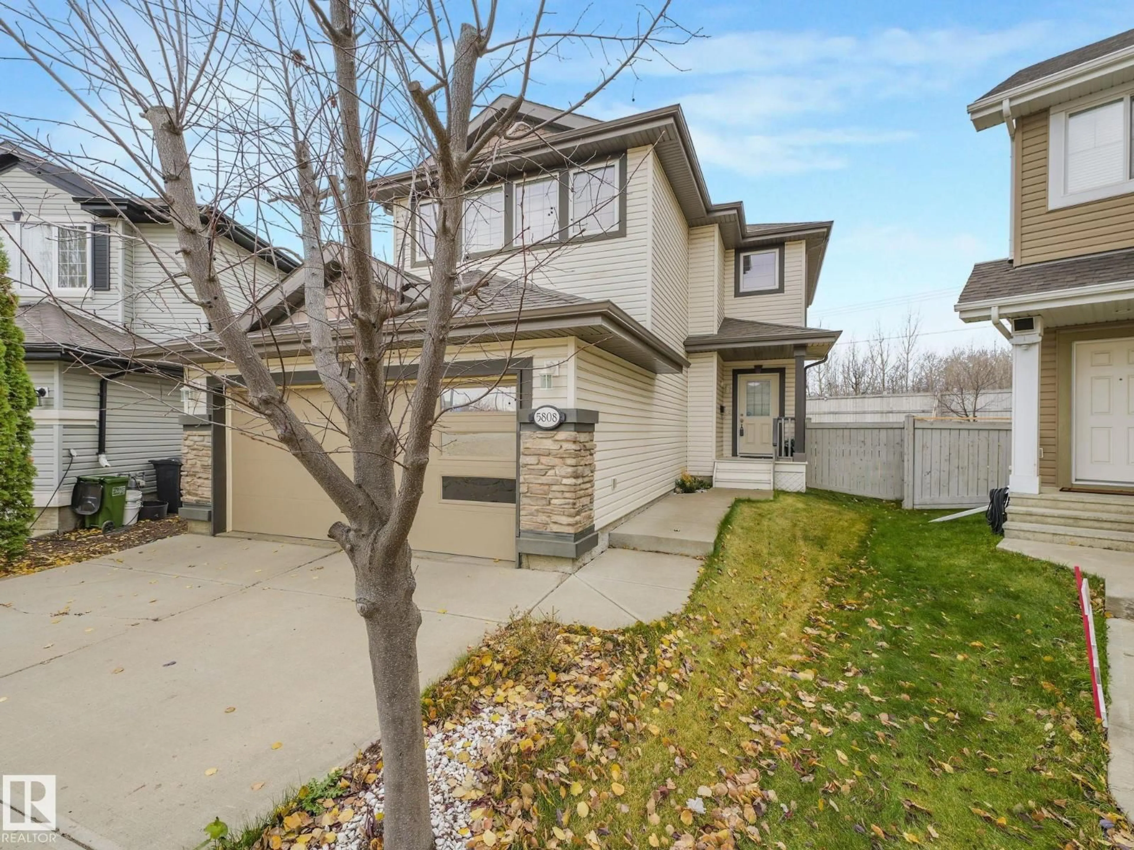 A pic from outside/outdoor area/front of a property/back of a property/a pic from drone, street for NW - 5808 214 ST, Edmonton Alberta T6M0H4