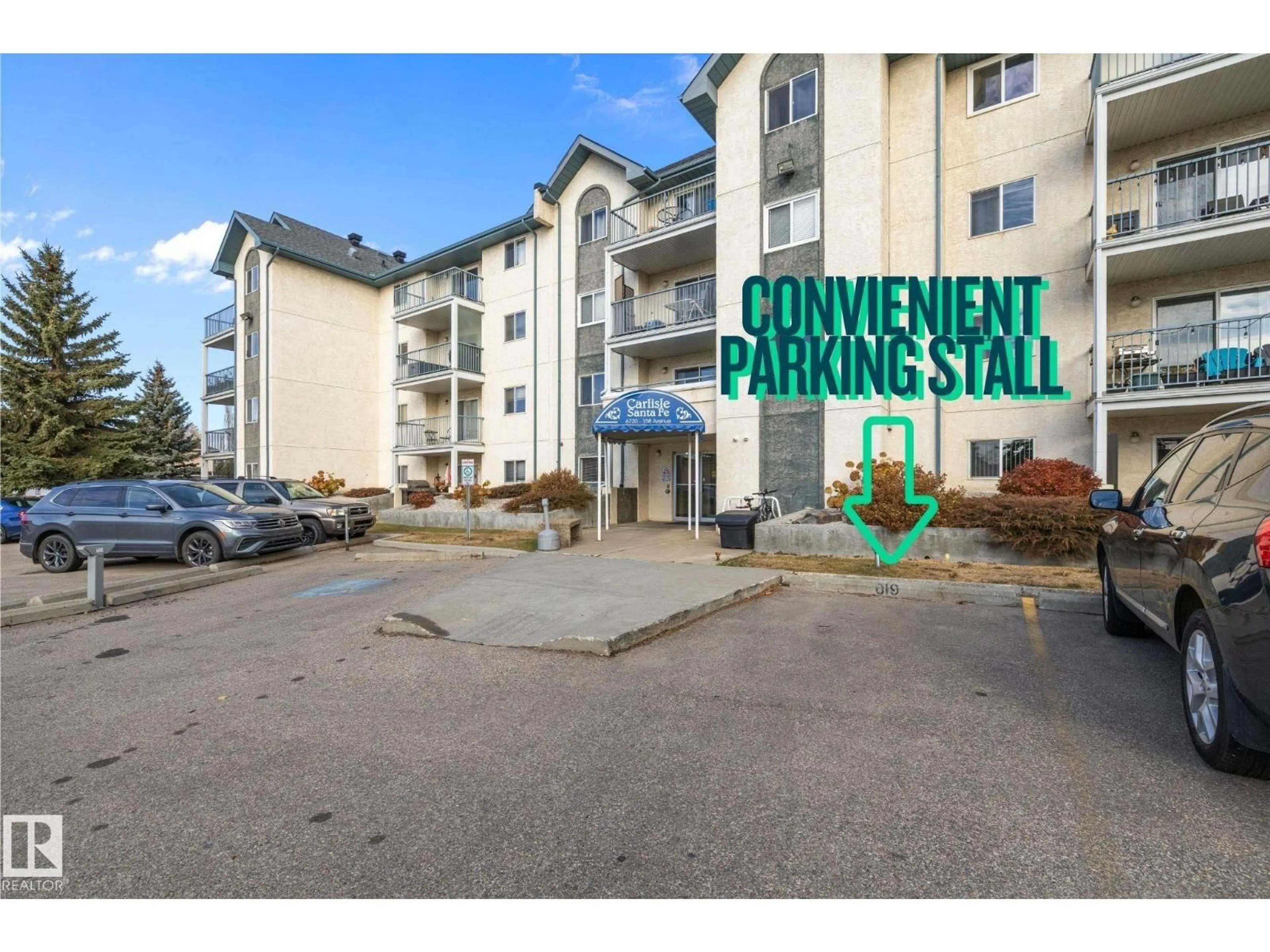 Parking for #422 - 6720 158 AV, Edmonton Alberta T5Z3B1