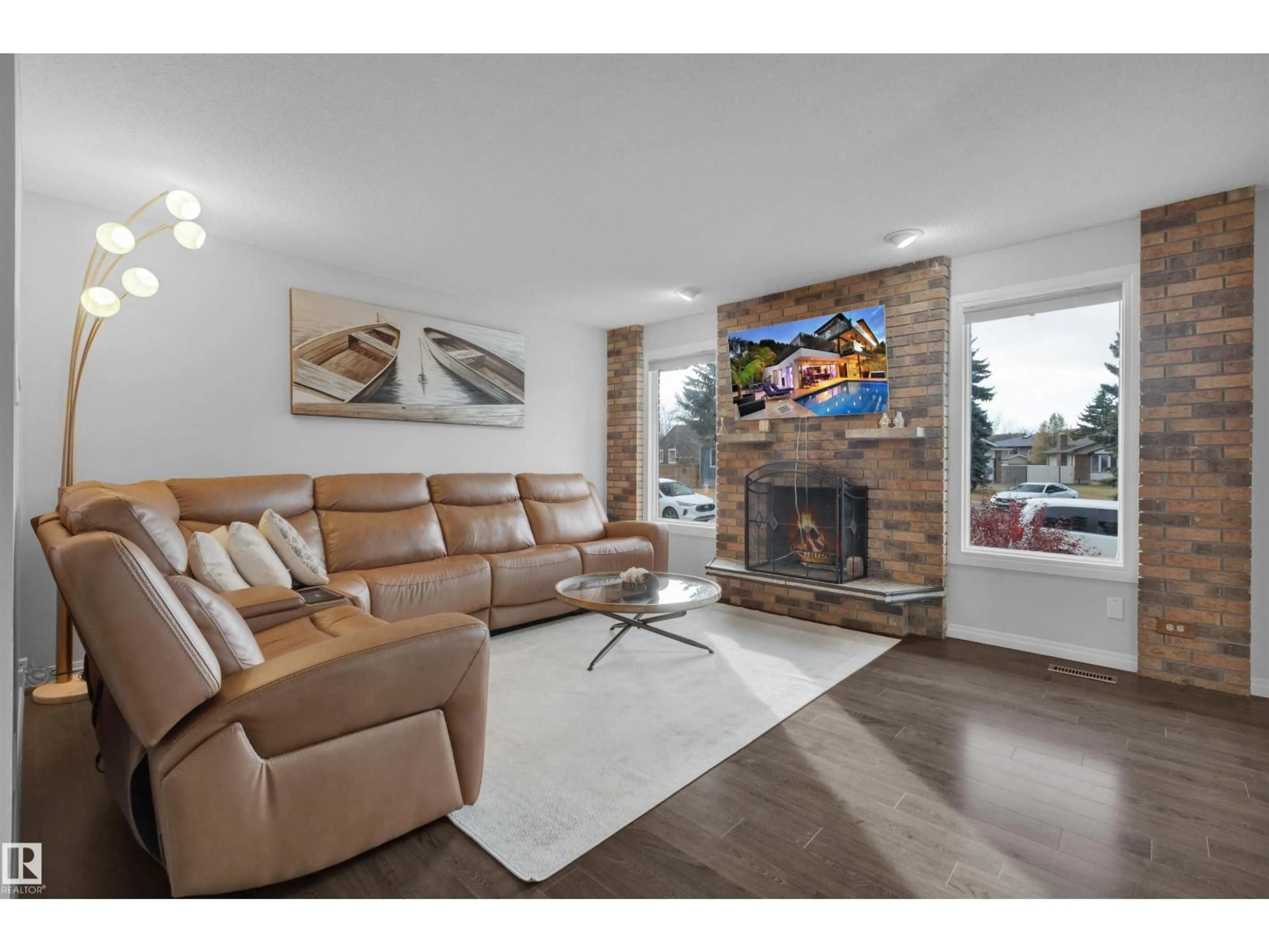 Living room with furniture, unknown for 75 GRAND MEADOW CR, Edmonton Alberta T6L1A3