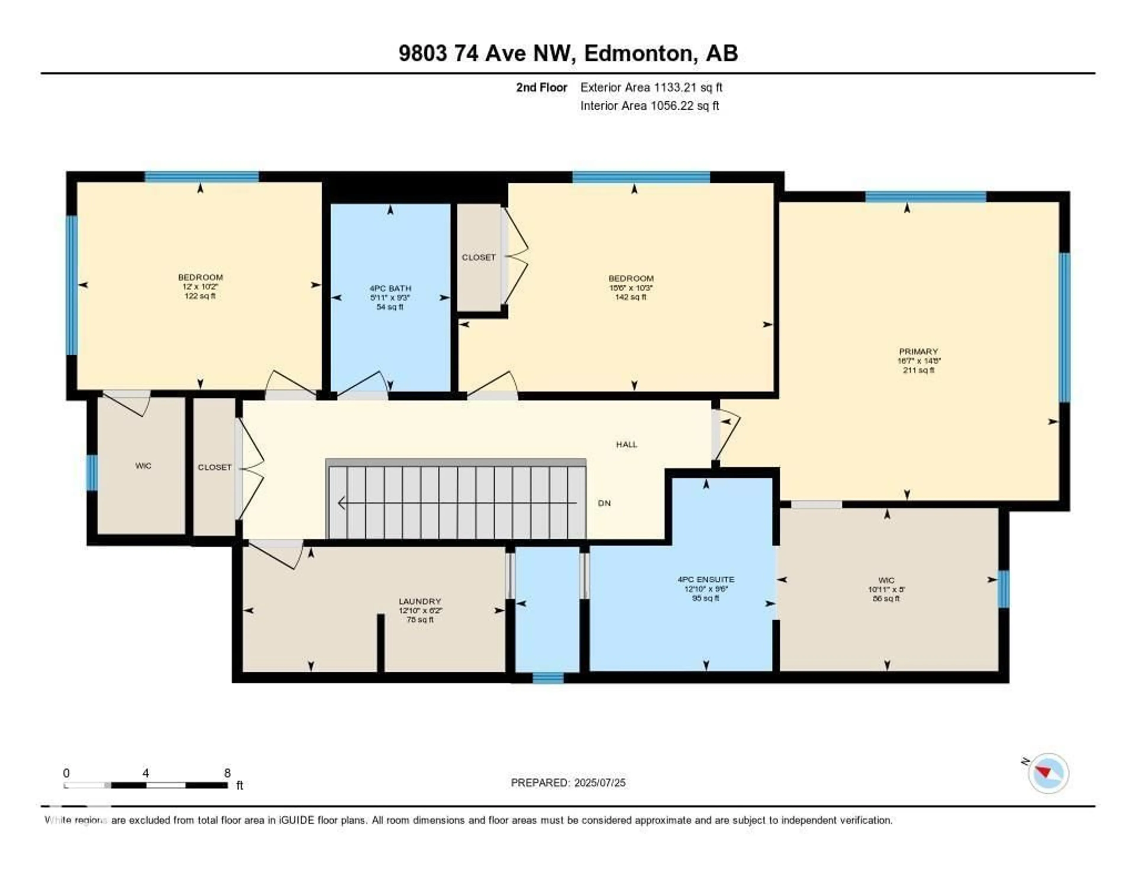 Floor plan for 9803 74 AV, Edmonton Alberta T6E1G1