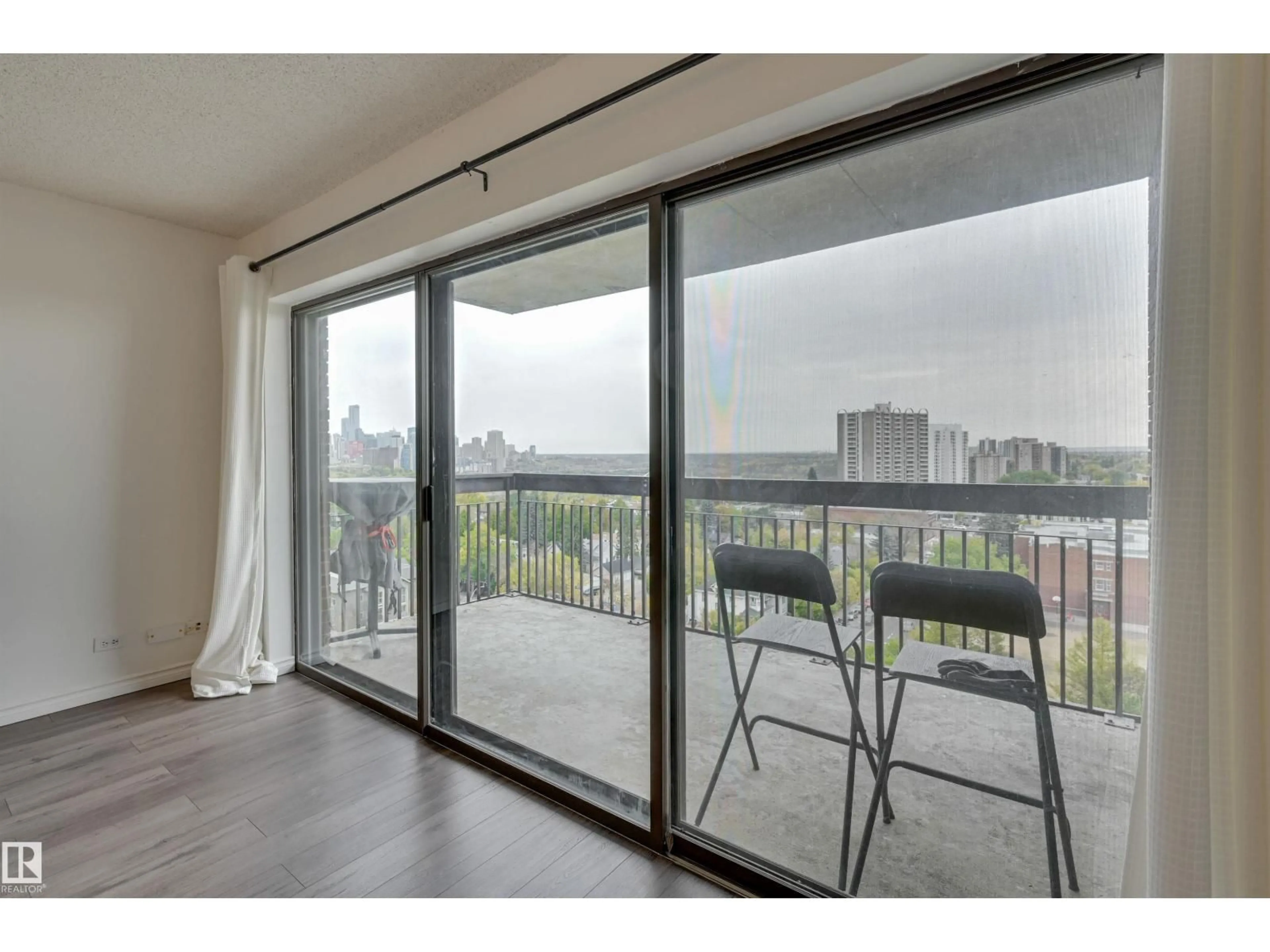 Balcony in the apartment, water/lake/river/ocean view for 11027 - 1204 87 AV, Edmonton Alberta T6G2P9