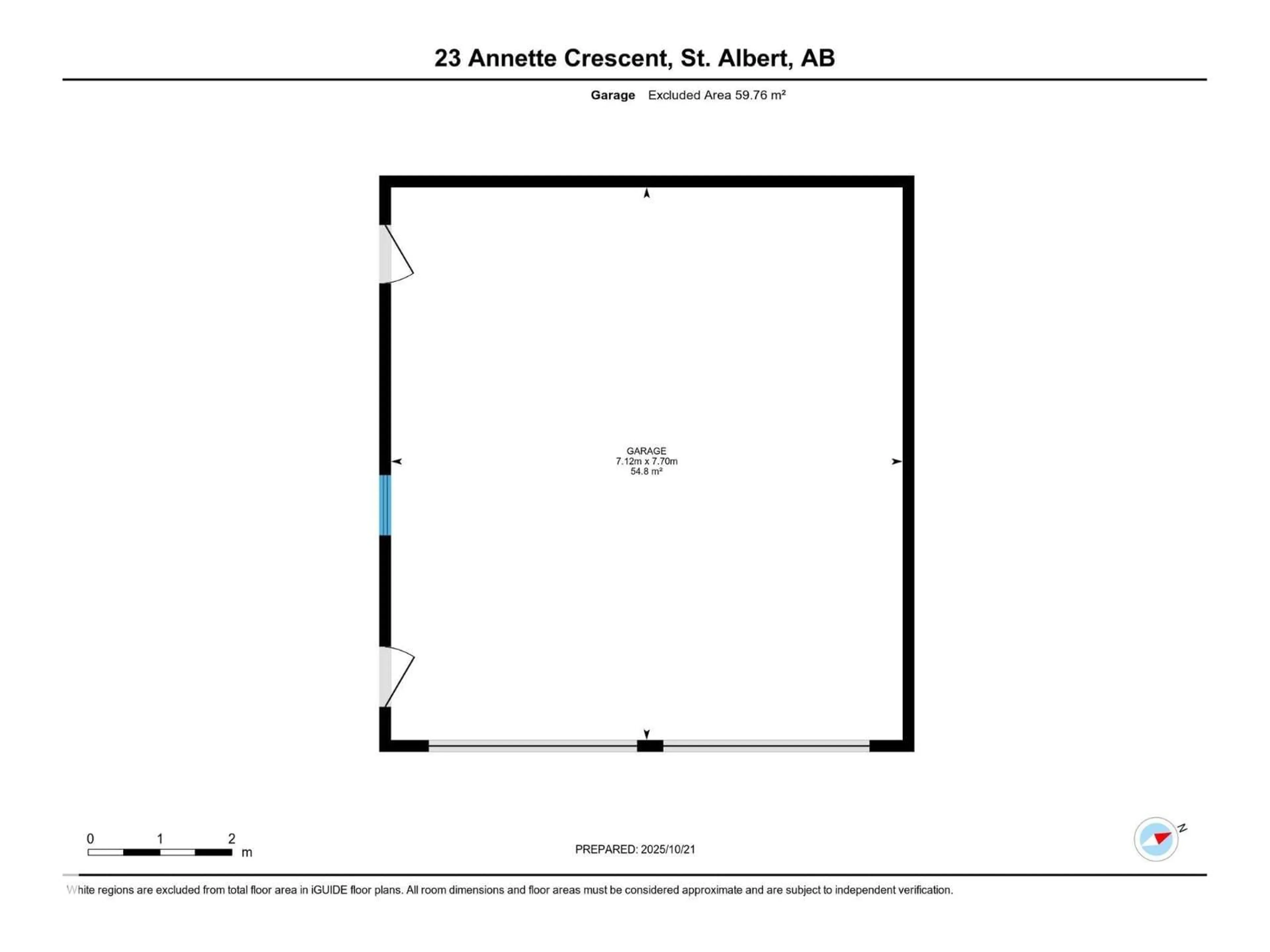 Floor plan for 23 ANNETTE CR, St. Albert Alberta T8N2Z8
