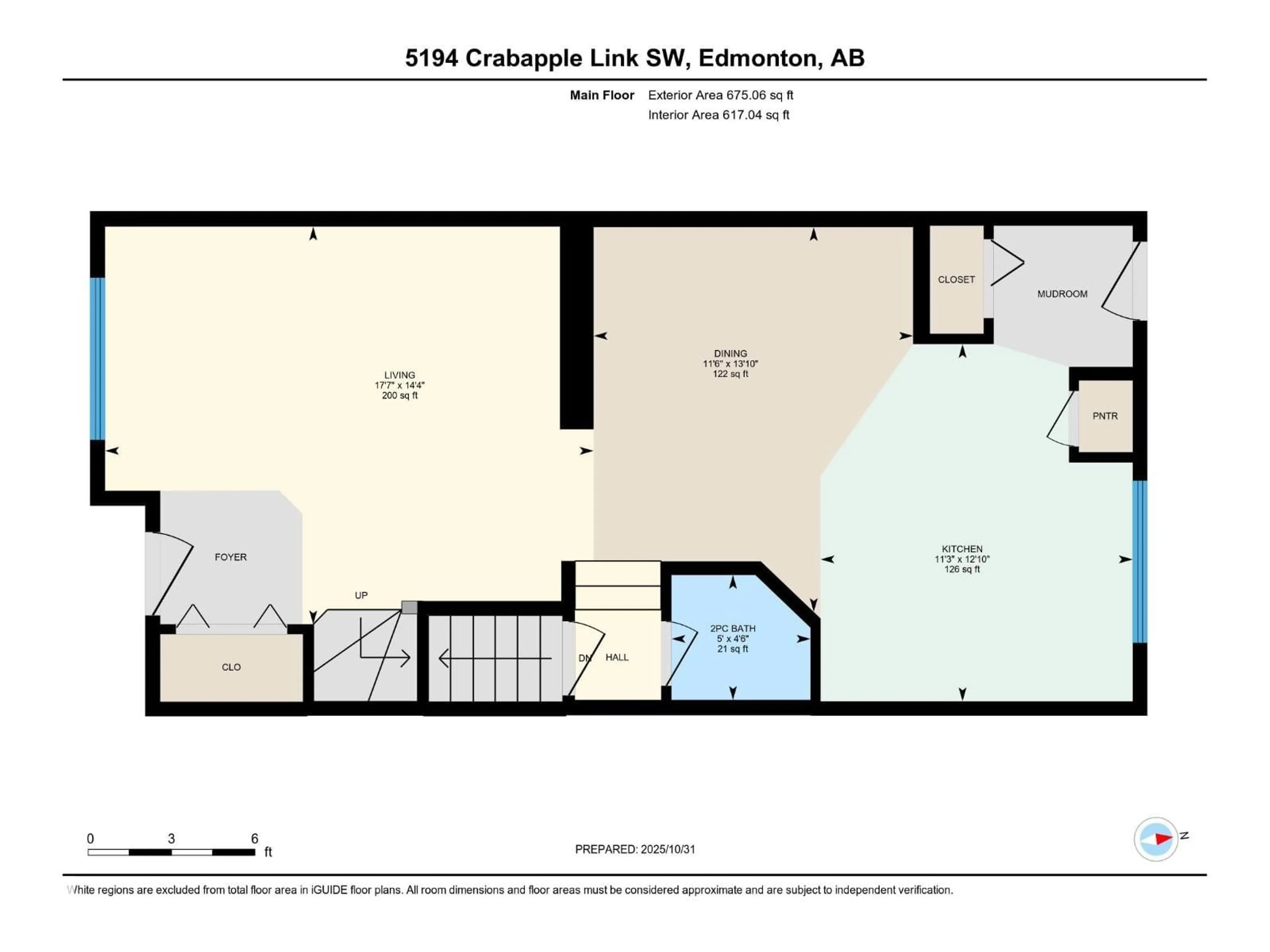 Floor plan for LI SW - 5194 CRABAPPLE LINK, Edmonton Alberta T6X1W9