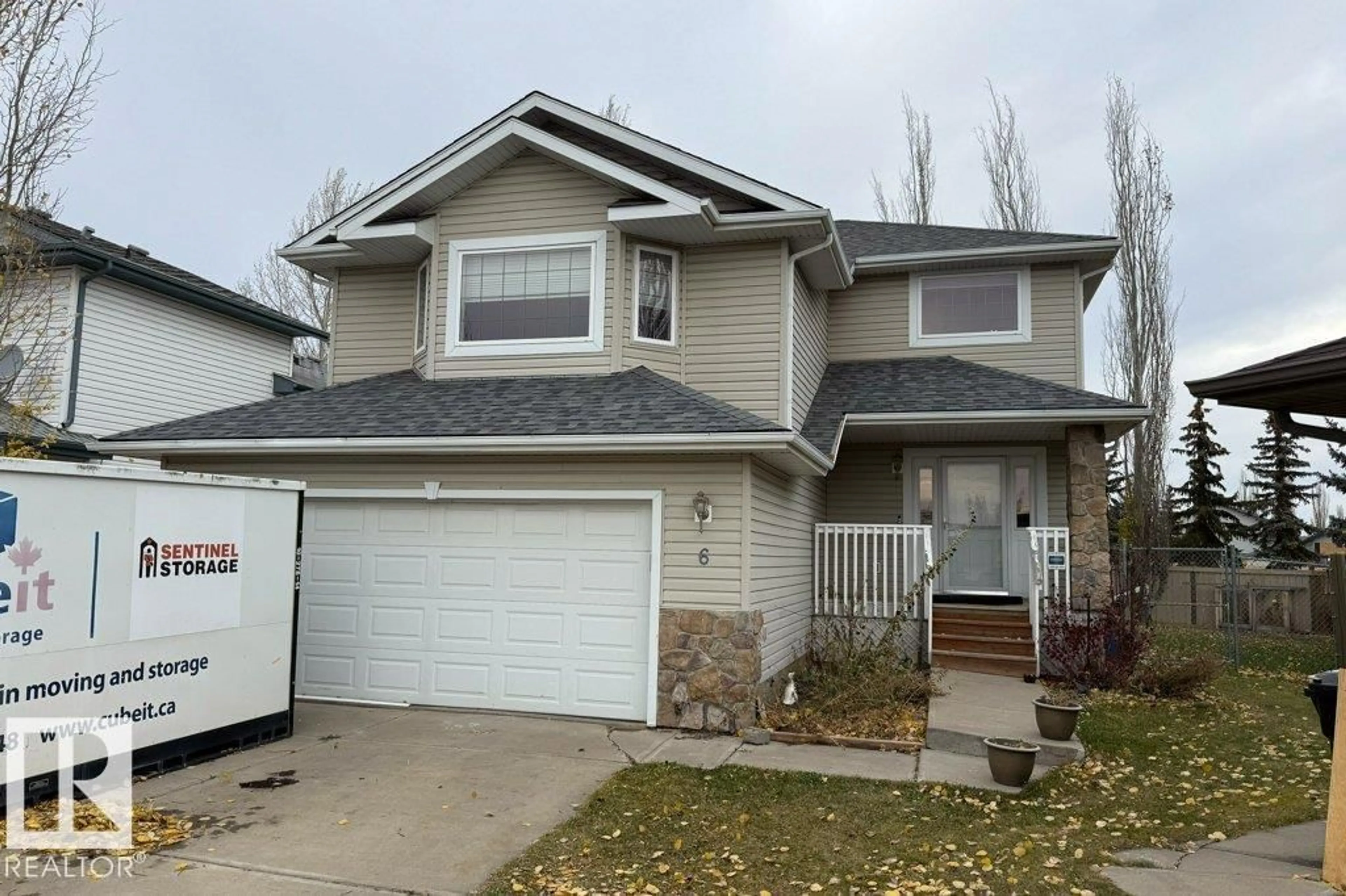 Home with vinyl exterior material, street for 6 LANSING, Spruce Grove Alberta T7X4K3
