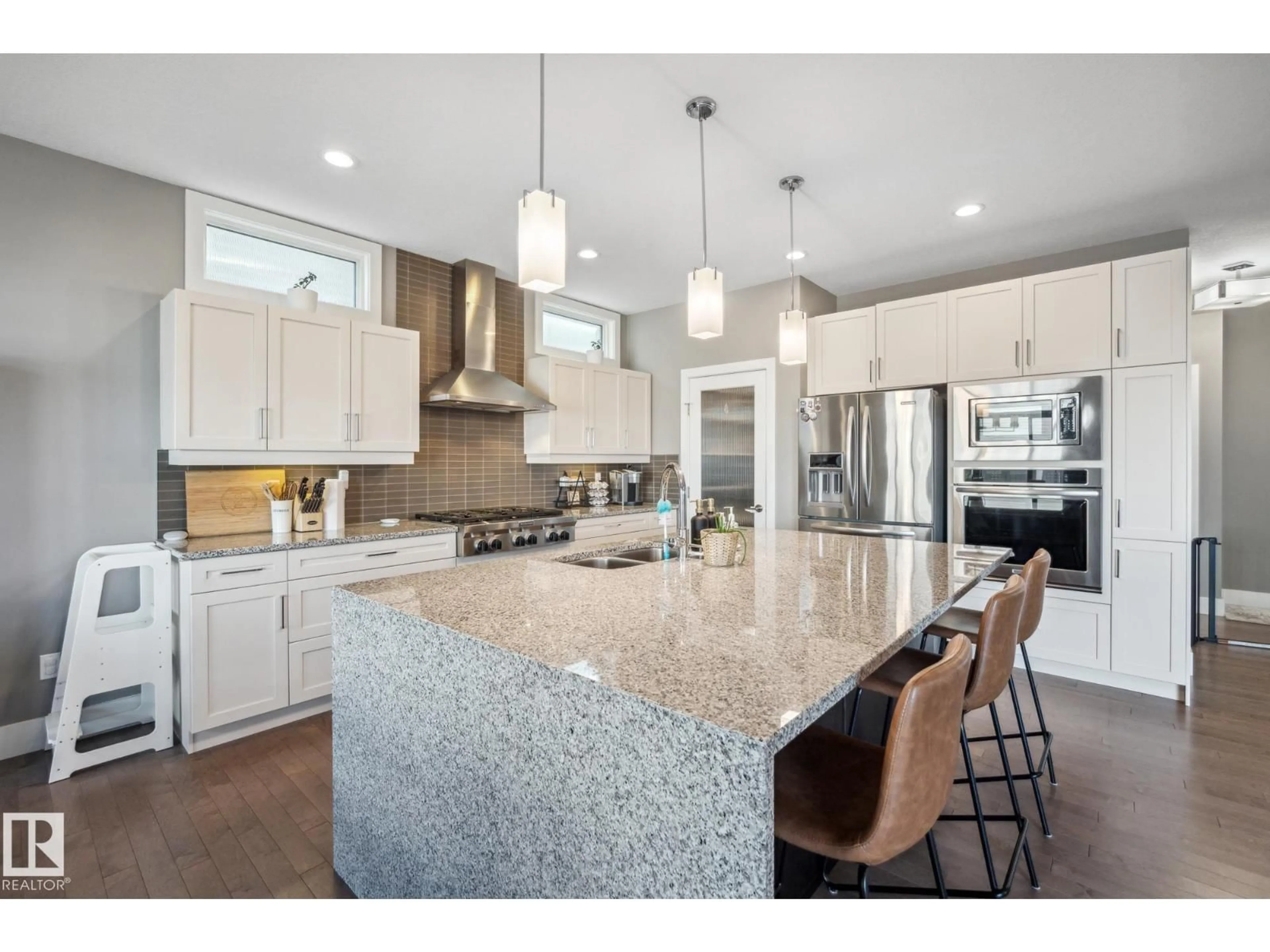 Open concept kitchen, ceramic/tile floor for 2135 GLENRIDDING WY, Edmonton Alberta T6W2H4
