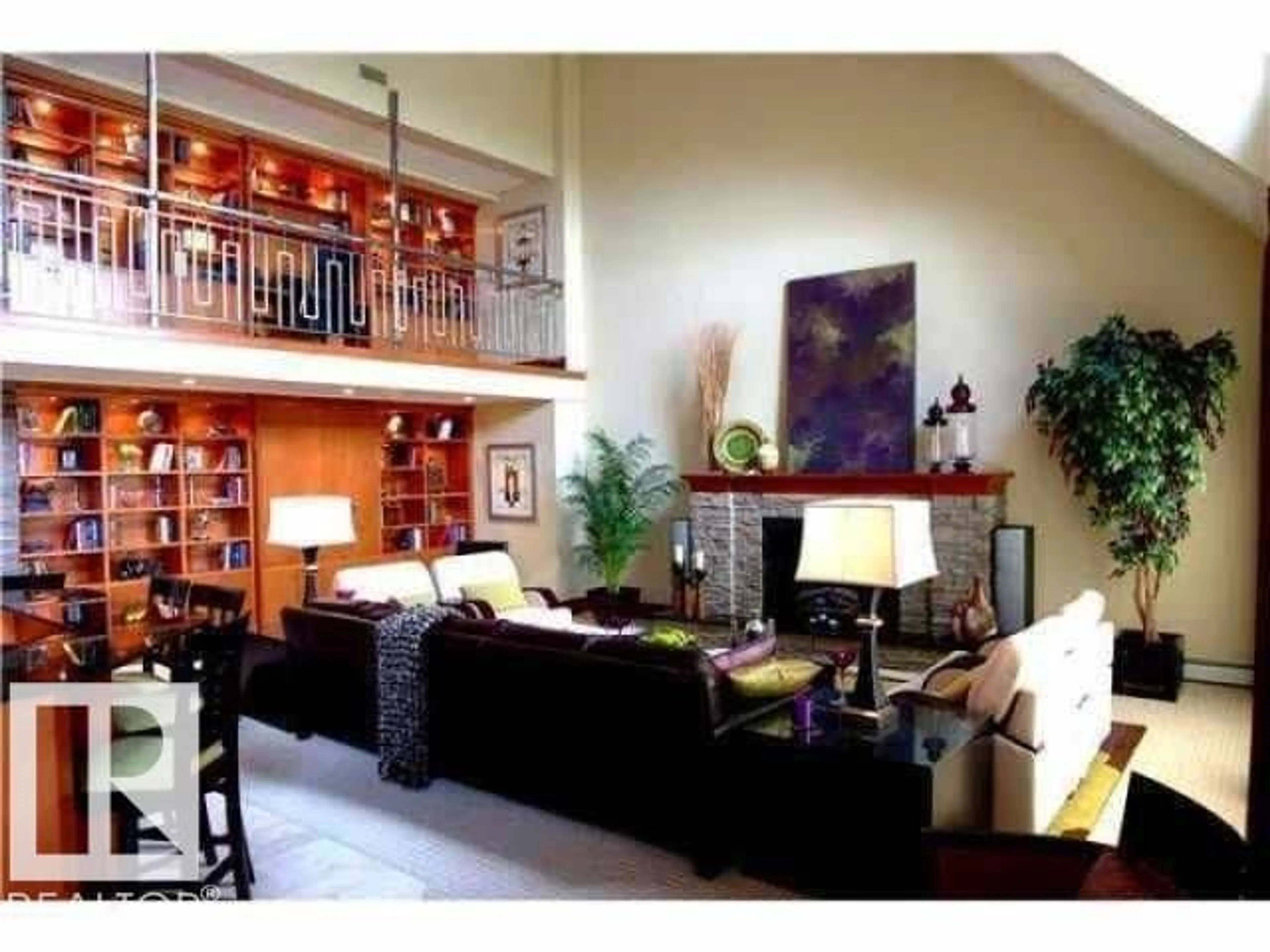 Living room with furniture, wood/laminate floor for #1402 - 9707 105 ST NW, Edmonton Alberta T5K2Y4