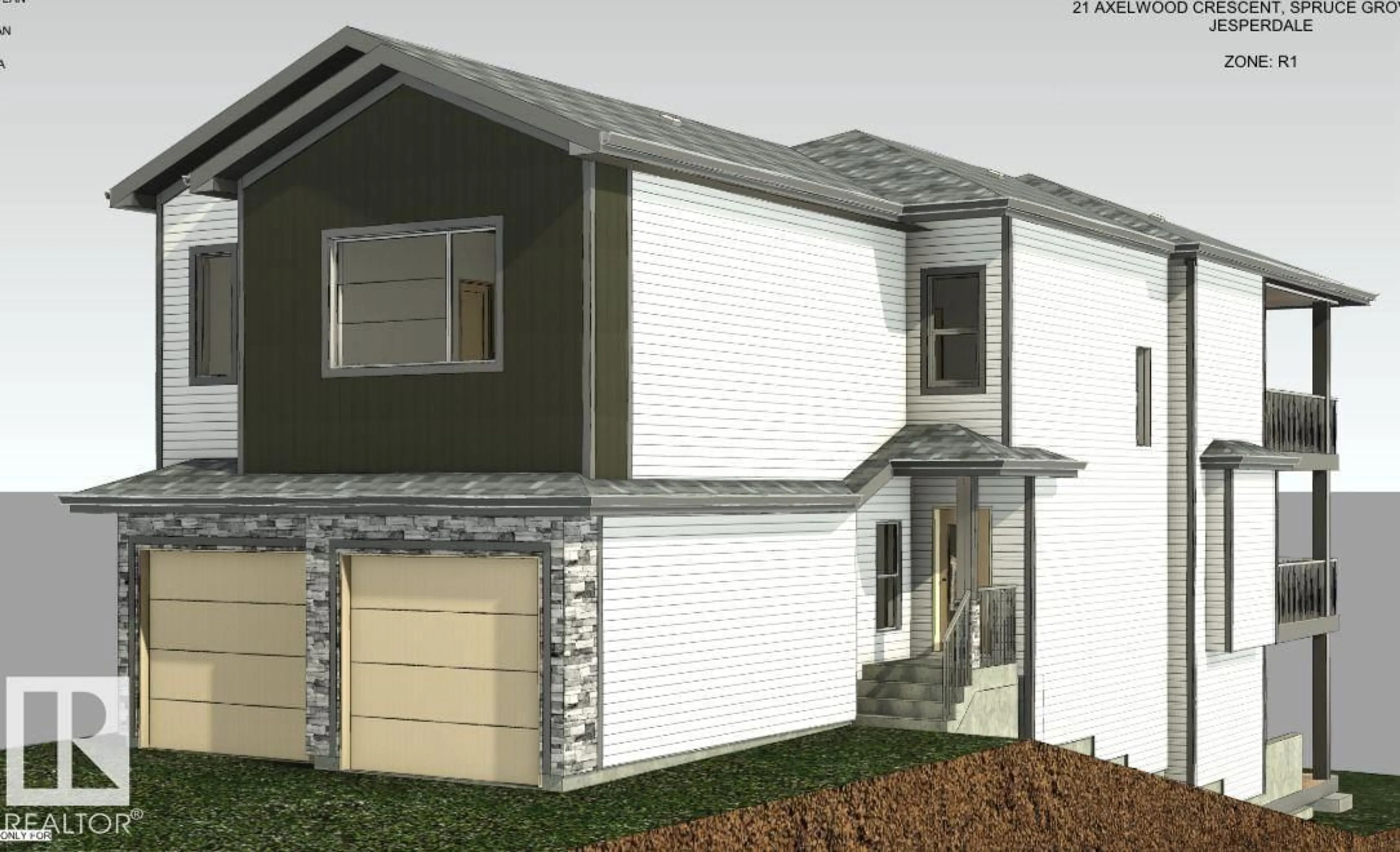 Home with vinyl exterior material, building for 21 AXELWOOD CR, Spruce Grove Alberta T7X3C6