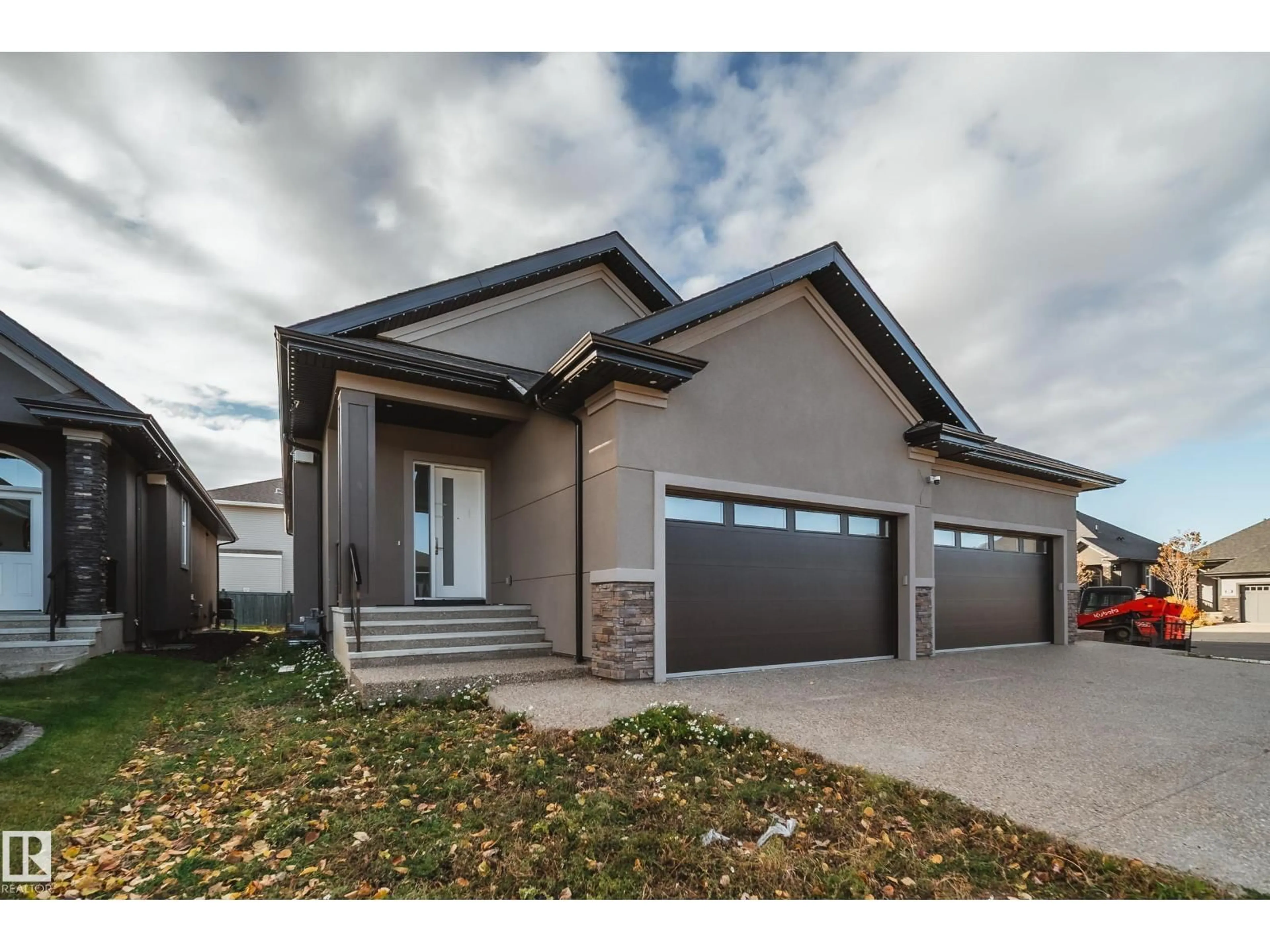 Home with brick exterior material, street for #2 - 20425 93 AV, Edmonton Alberta T5T7C7