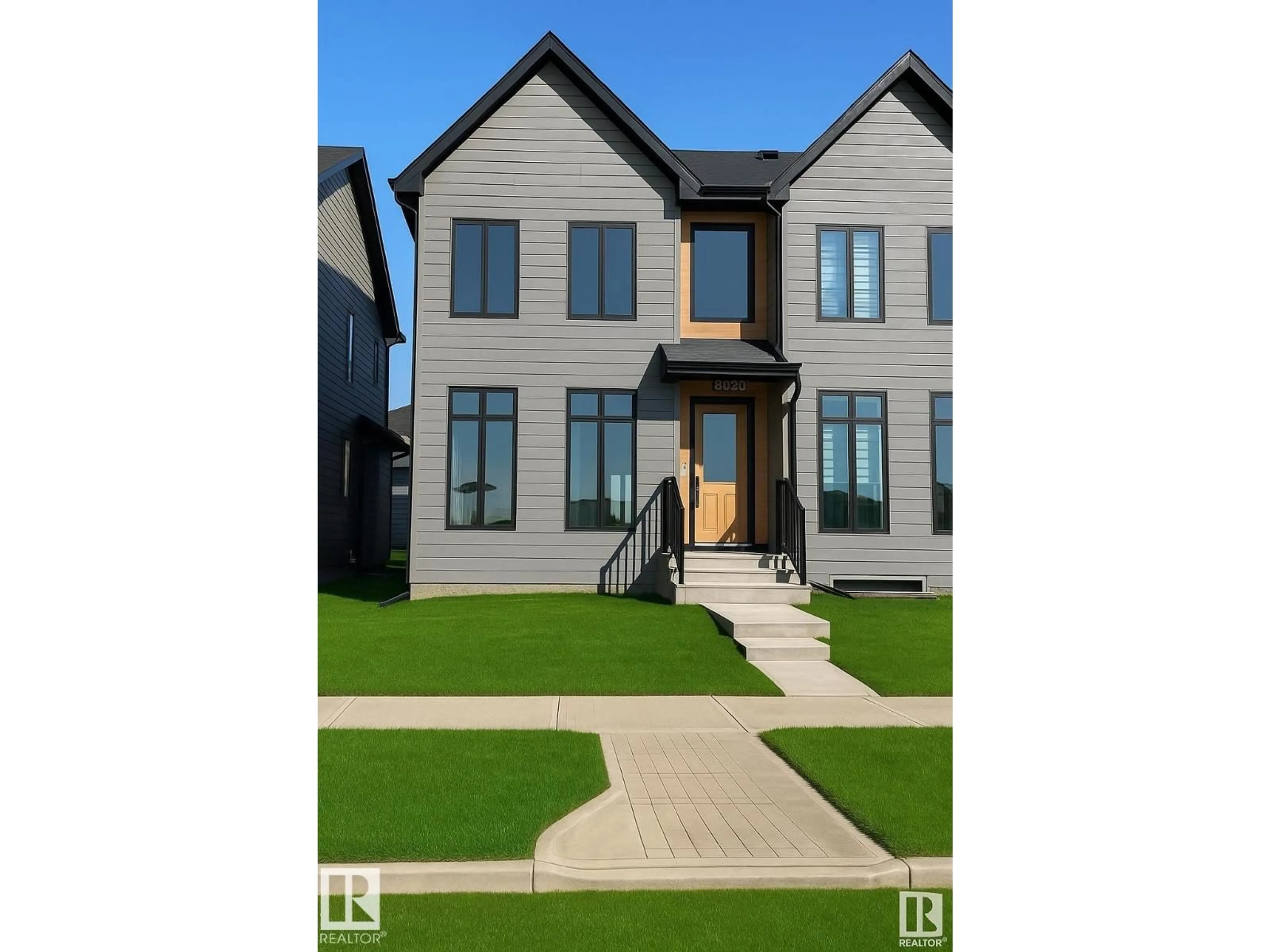 Home with vinyl exterior material, street for 8029 CEDRIC MAH RD, Edmonton Alberta T5G2Z5