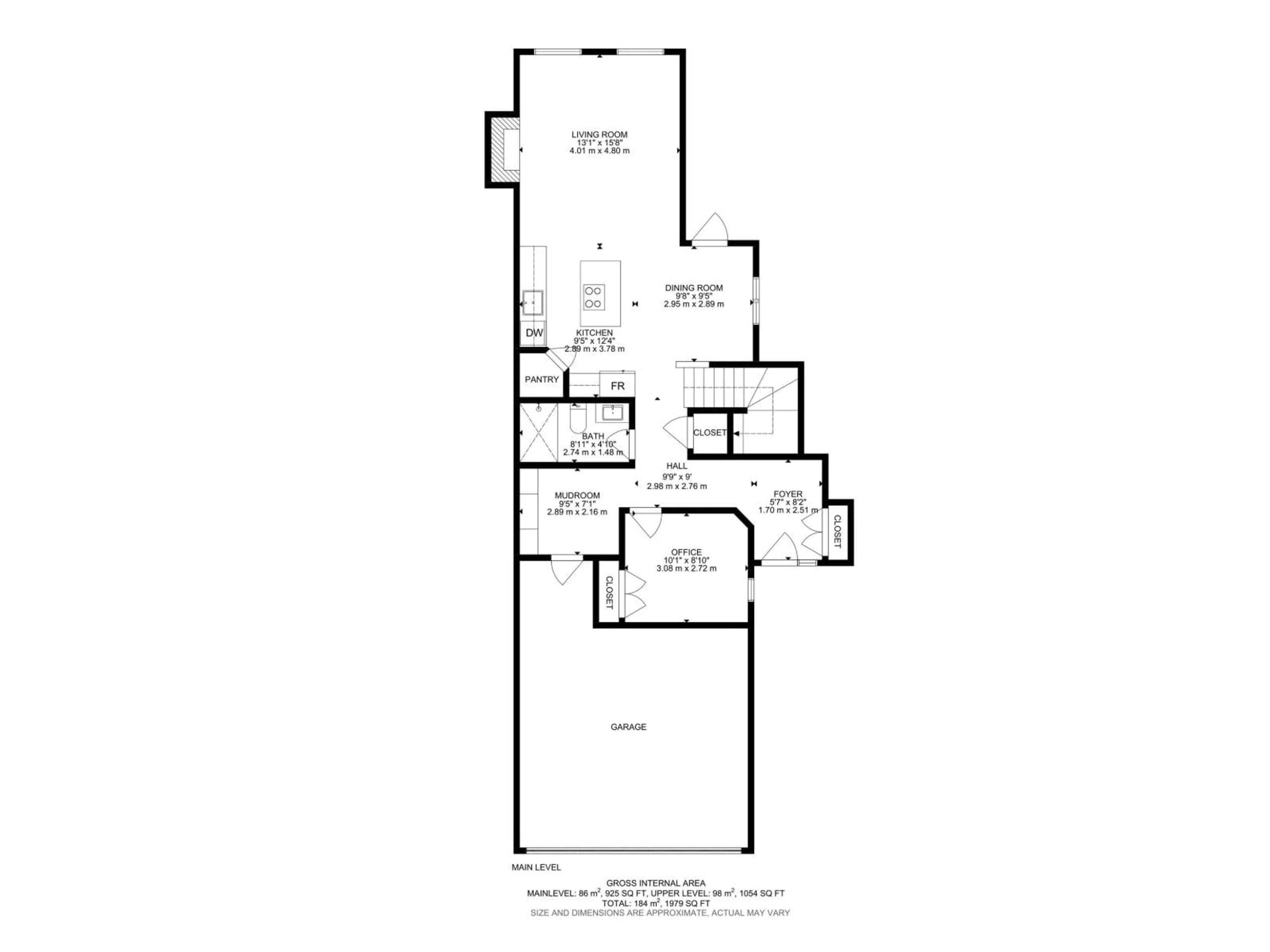 Floor plan for WD - 19 HULL, Spruce Grove Alberta T7X0X5
