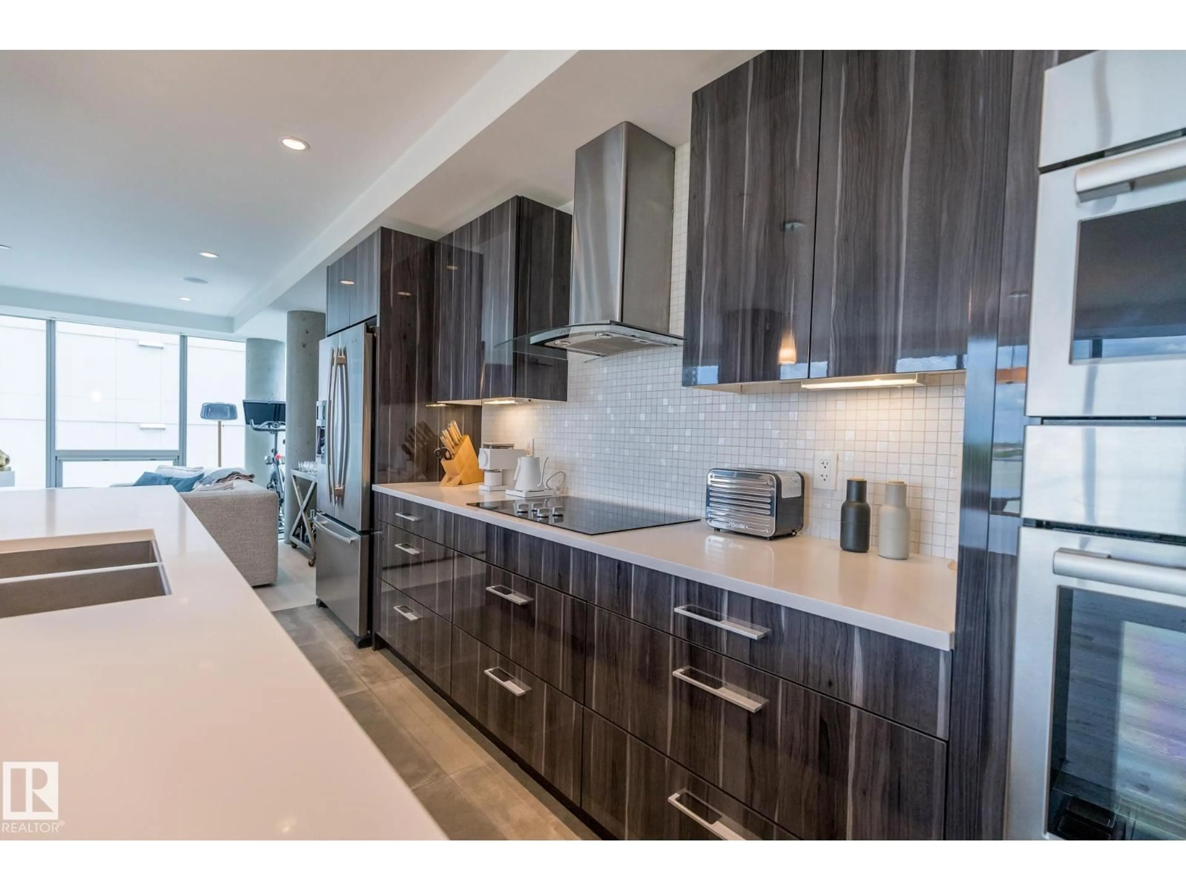 Contemporary kitchen, unknown for 601 - 11969 JASPER AV, Edmonton Alberta T5K0P1