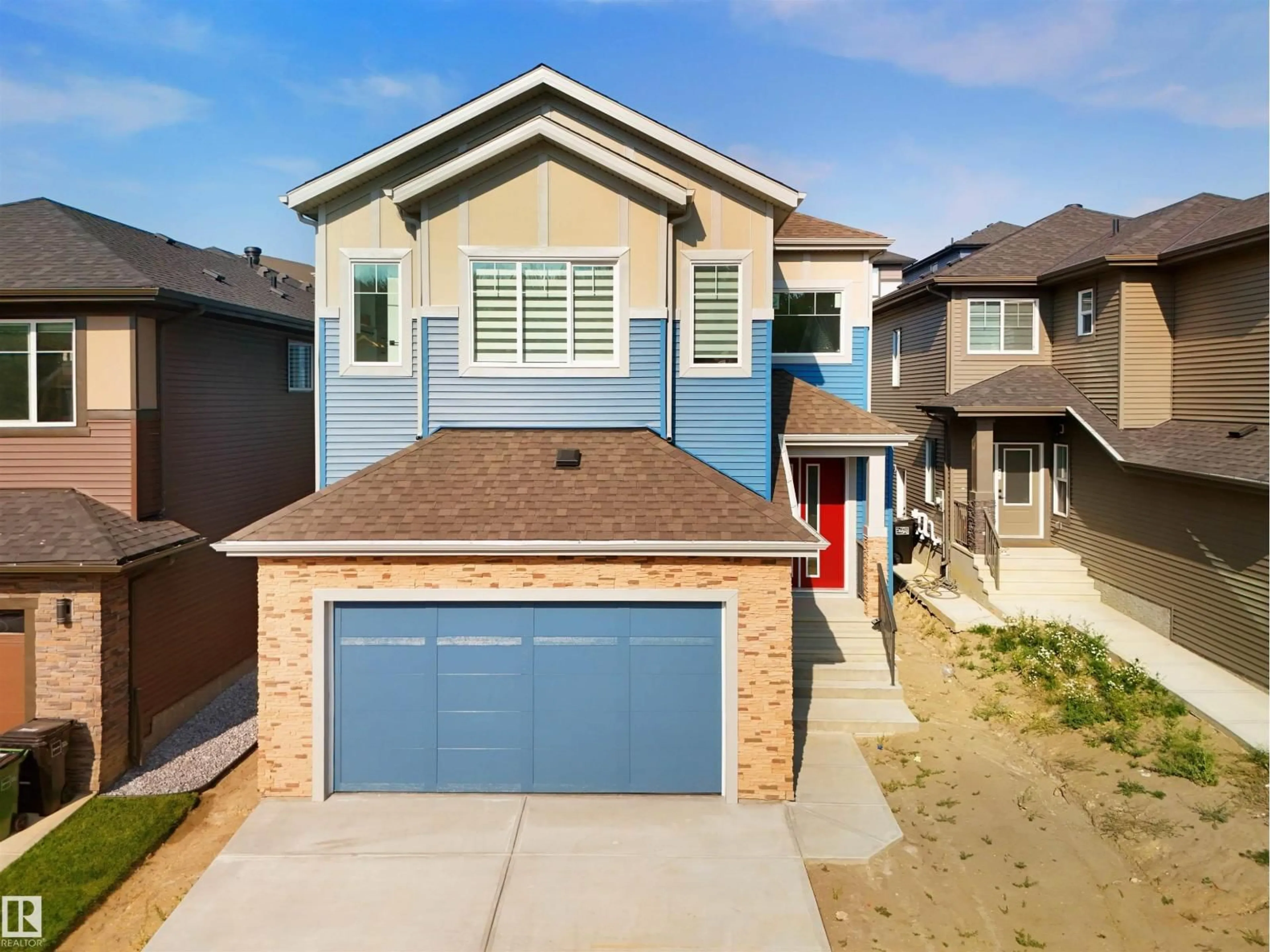 Home with brick exterior material, street for 1160 GYRFALCON CR, Edmonton Alberta T5S0S1