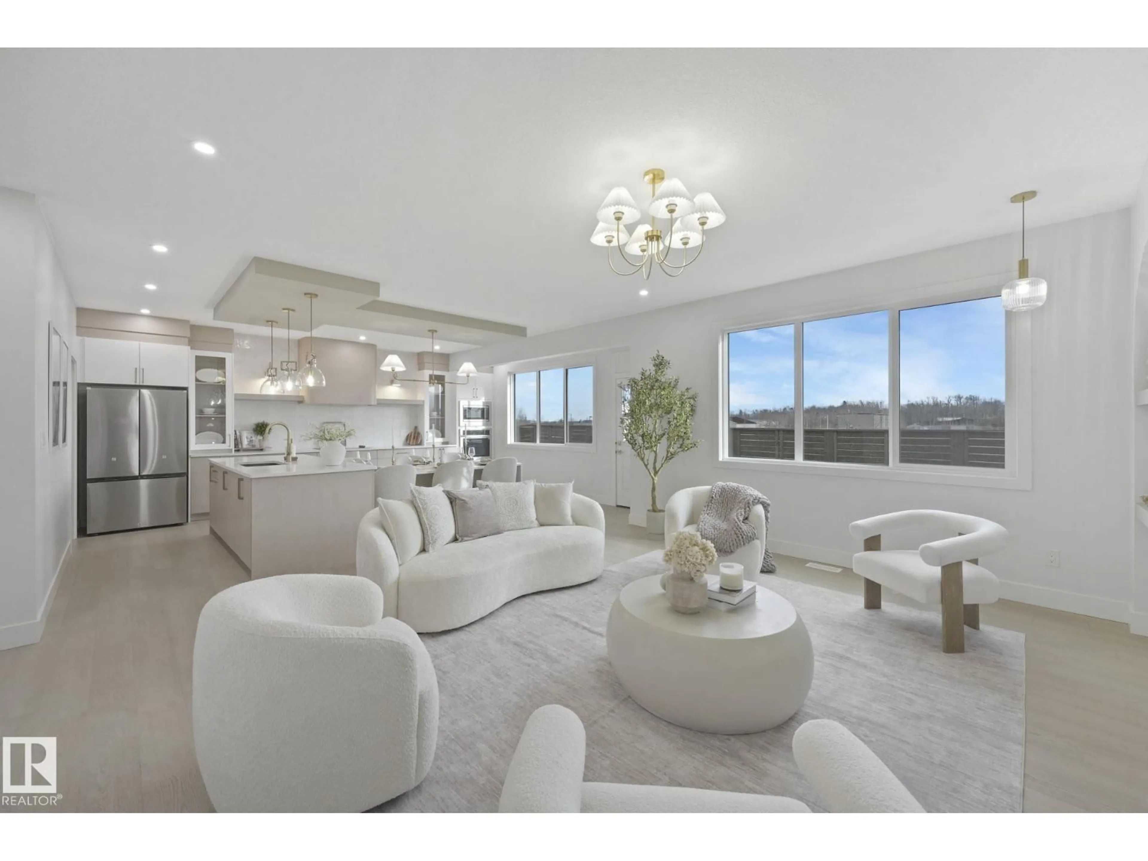 Living room with furniture, unknown for 21 BIRKSHIRE CRESCENT, Sherwood Park Alberta T8B0C6