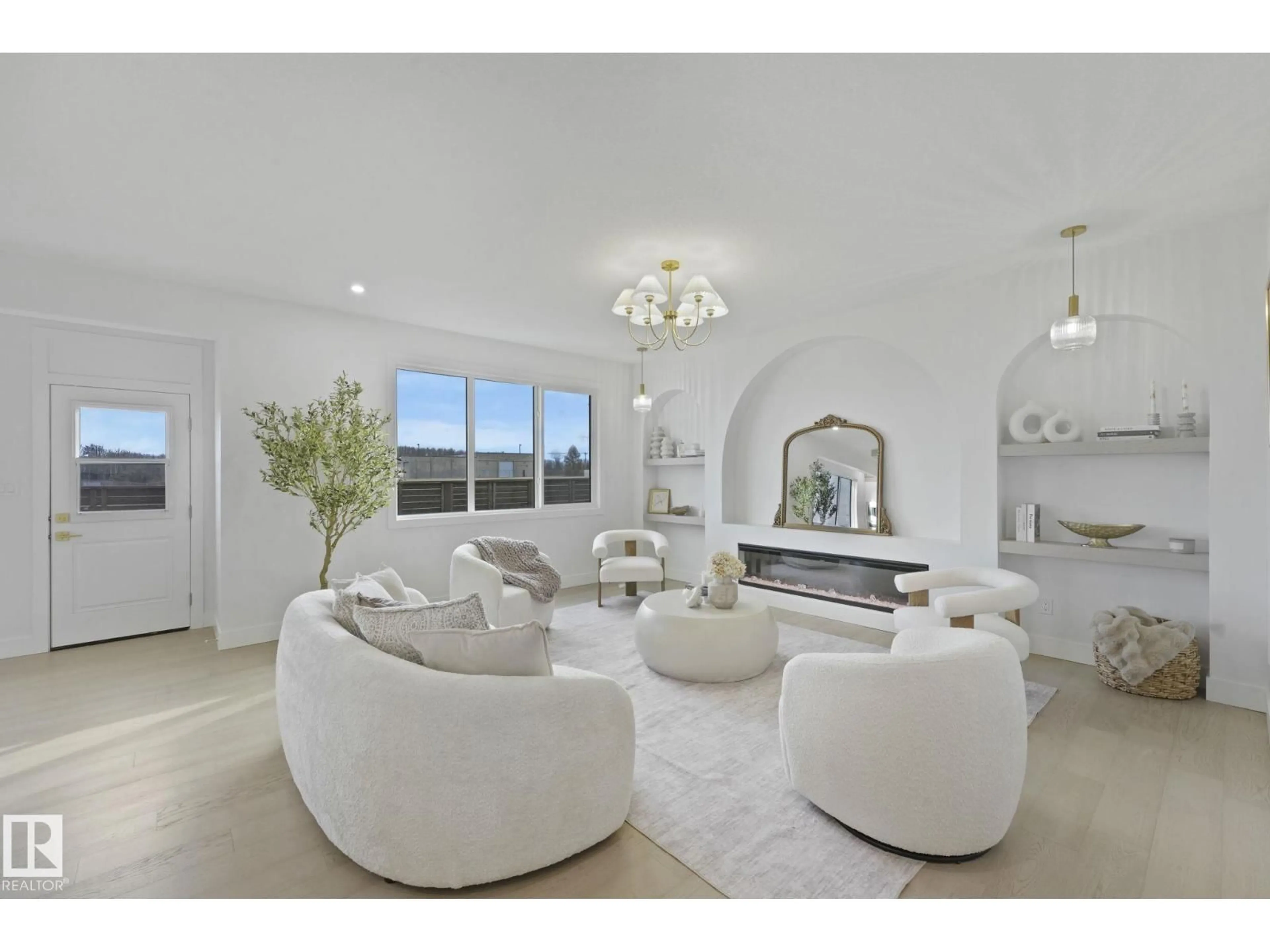 Living room with furniture, unknown for 21 BIRKSHIRE CRESCENT, Sherwood Park Alberta T8B0C6