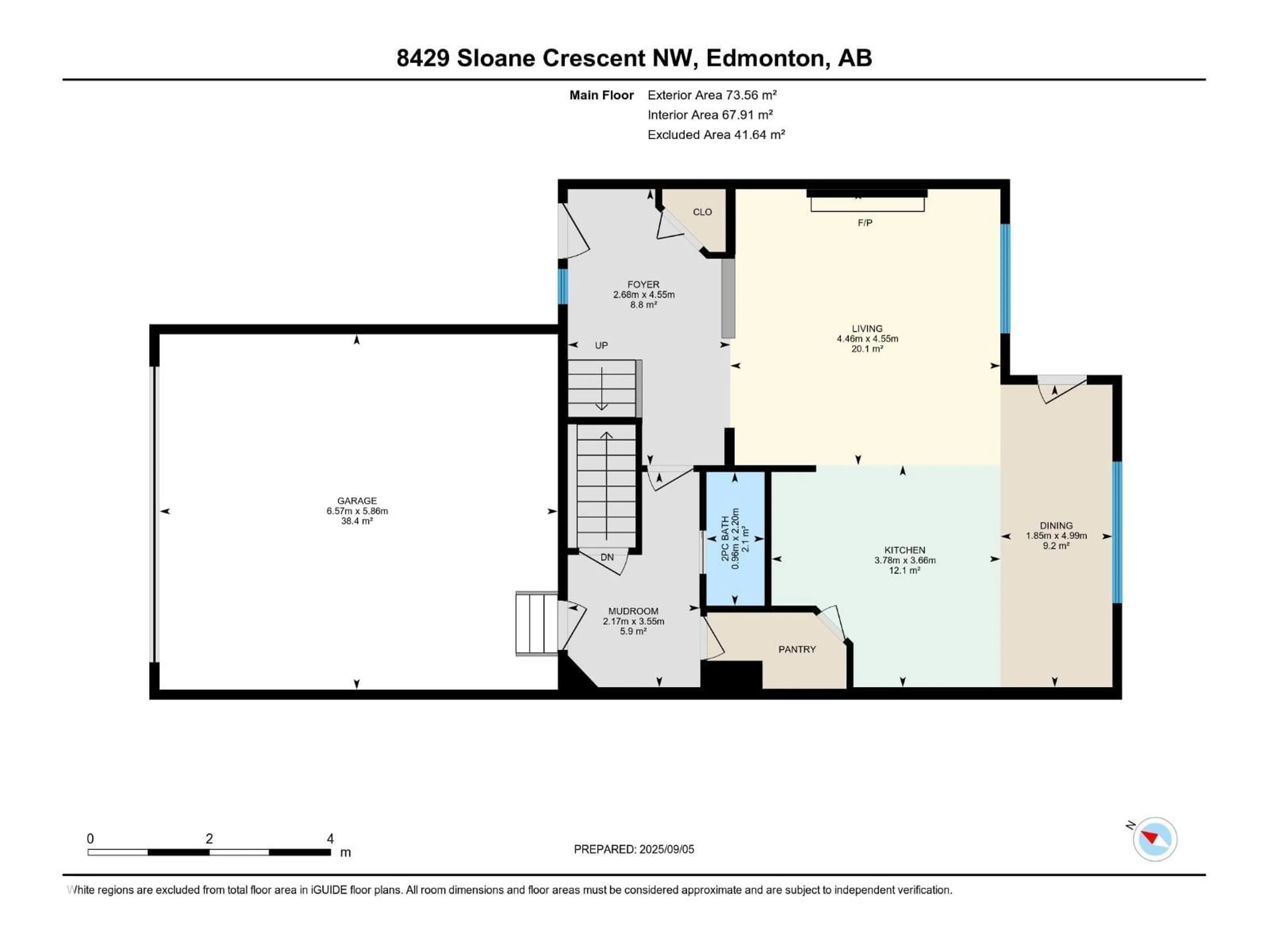 Floor plan for 8429 SLOANE CR, Edmonton Alberta T6R0L3